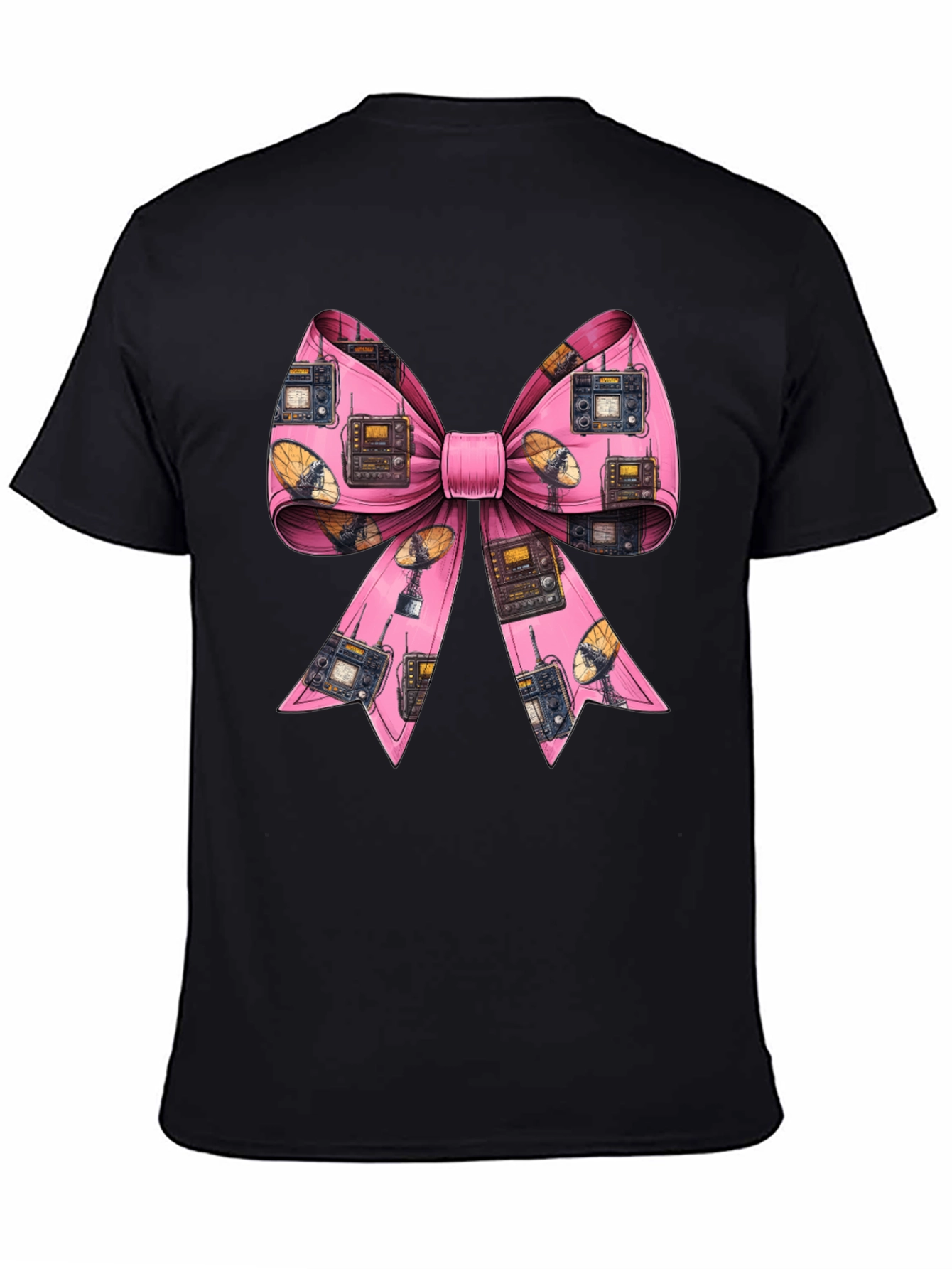 Ham Radio Pink Bow T-Shirt