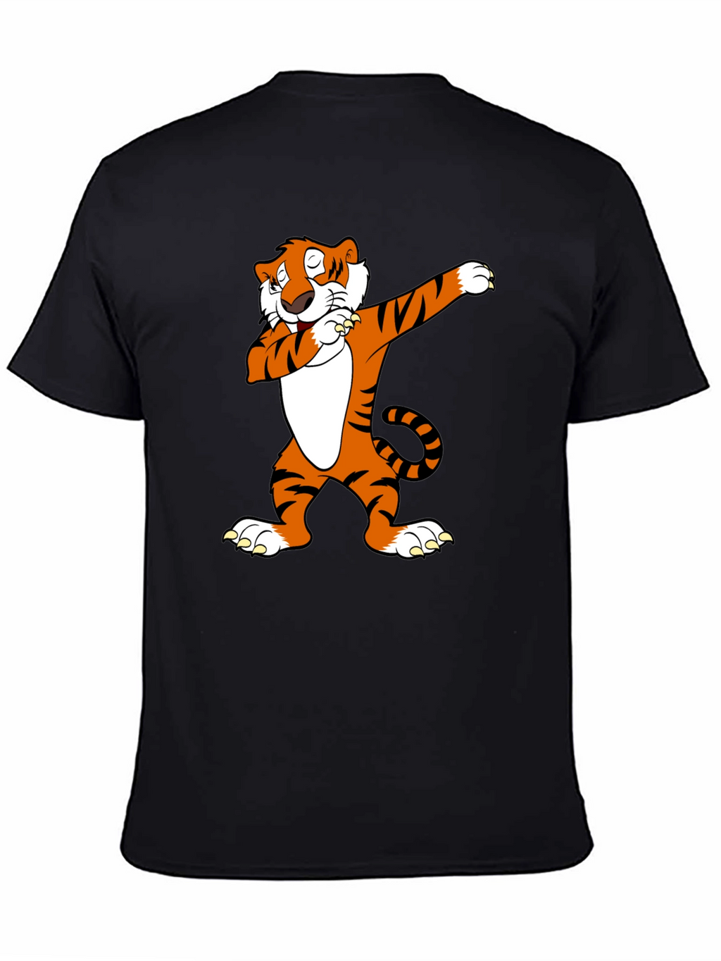 Dabbing Tiger Graphic Tee - Cool Black T-Shirt