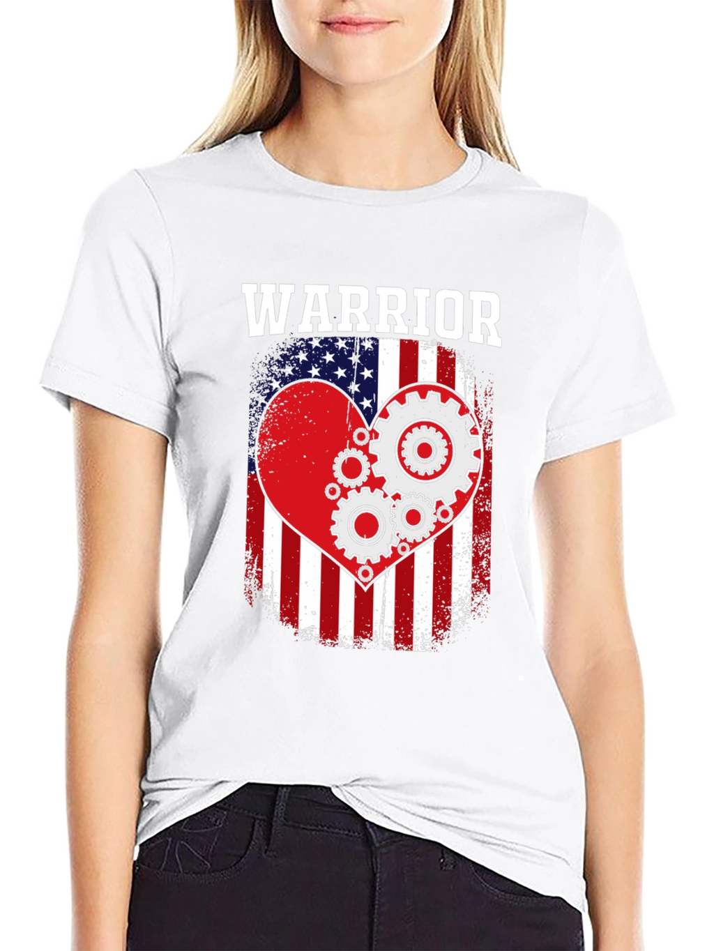 Warrior Patriotic Heart Gear T-Shirt