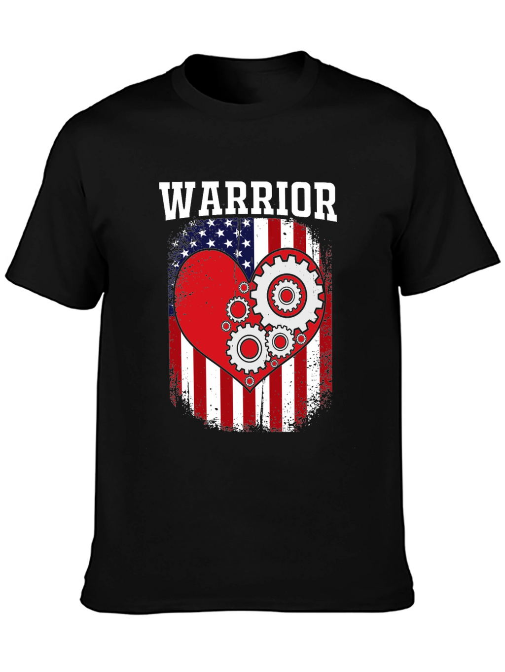 Warrior Patriotic Heart Gear T-Shirt