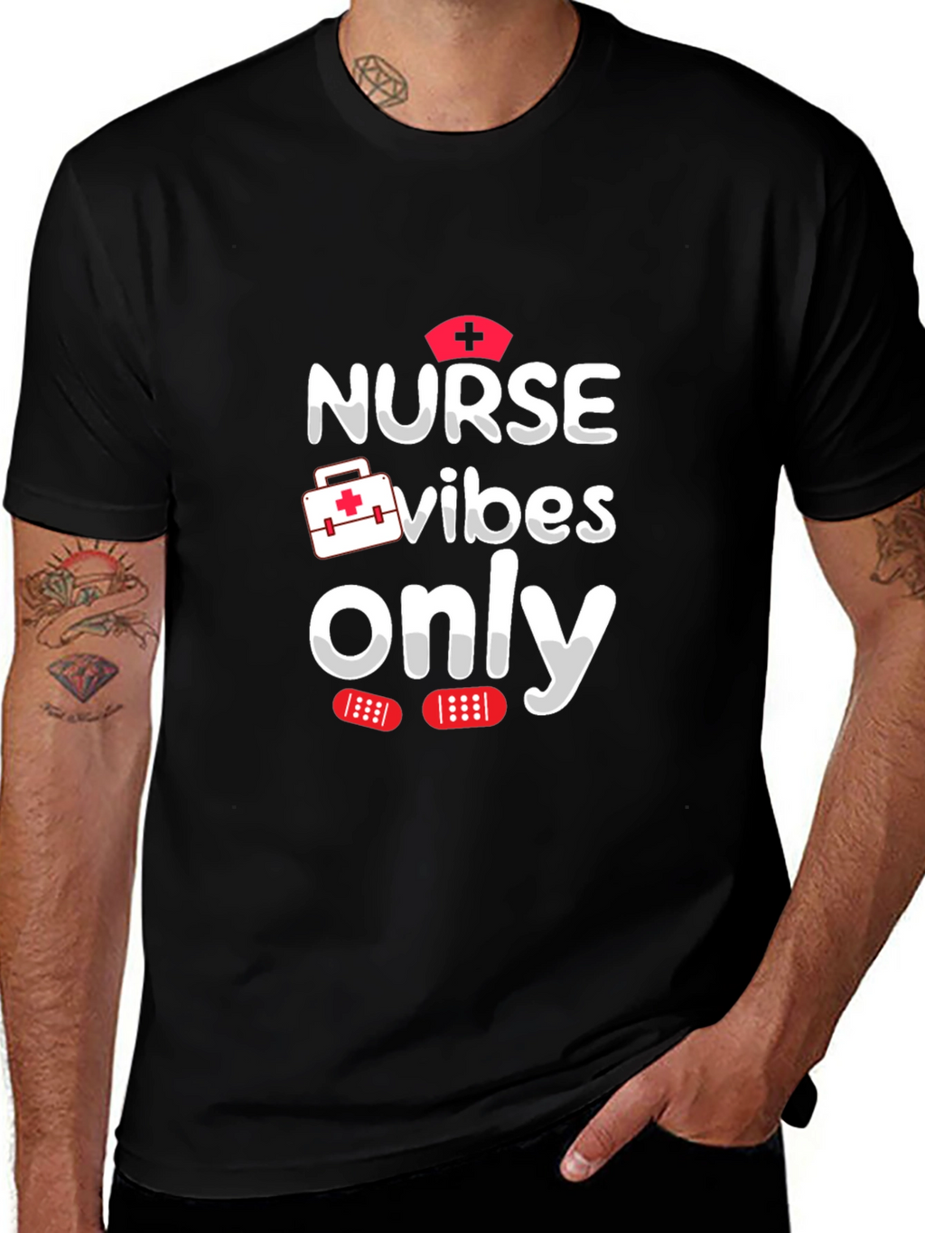 Nurse Vibes Only T-Shirt - Fun Medical Apparel