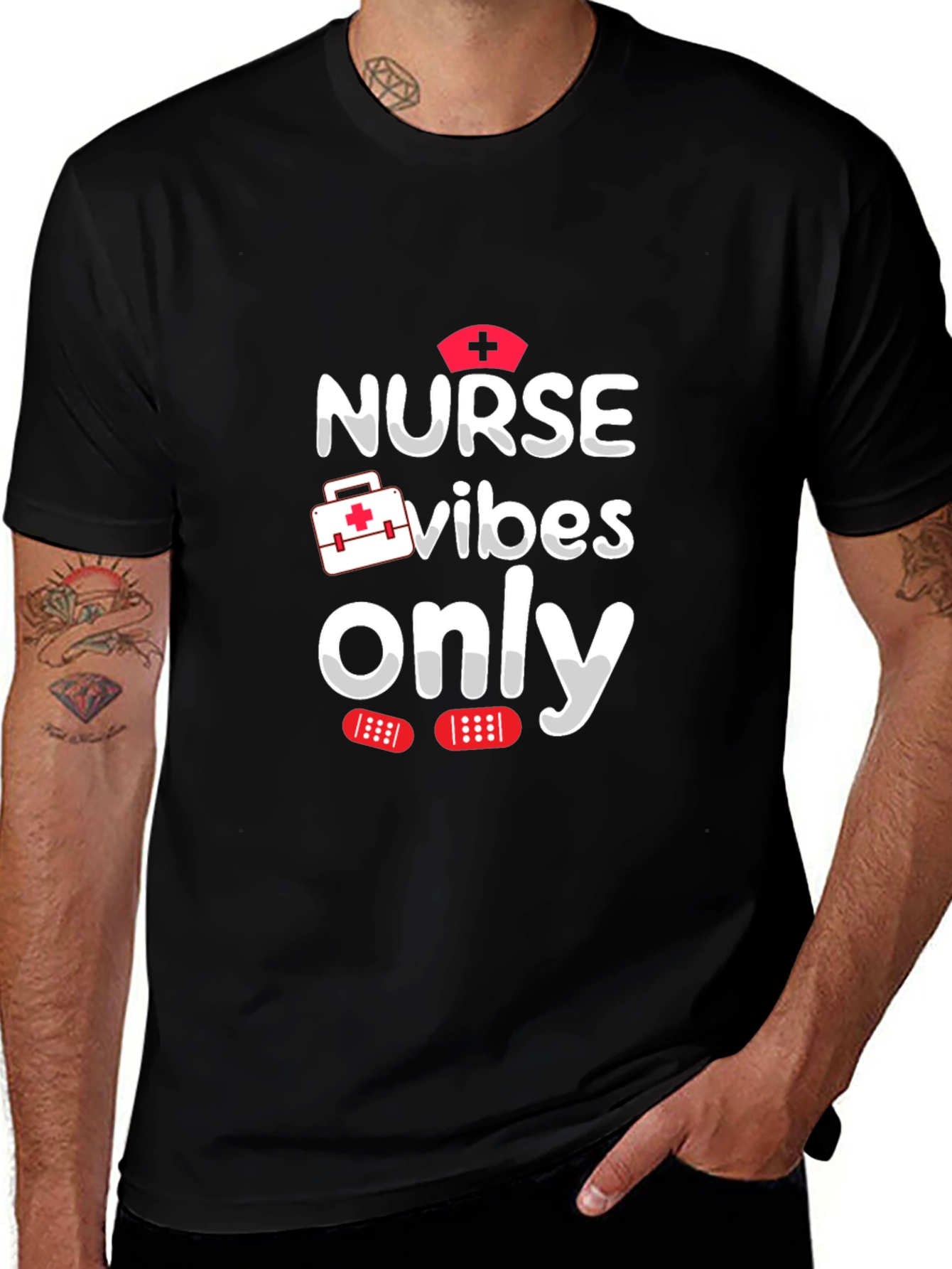 Nurse Vibes Only T-Shirt - Fun Medical Apparel