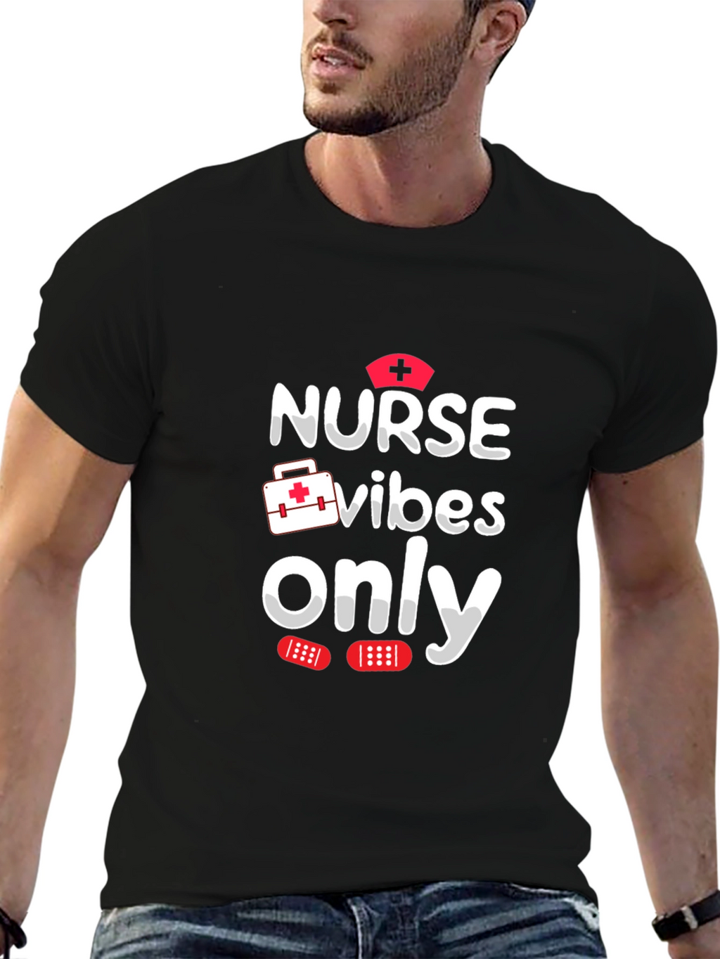 Nurse Vibes Only T-Shirt - Fun Medical Apparel