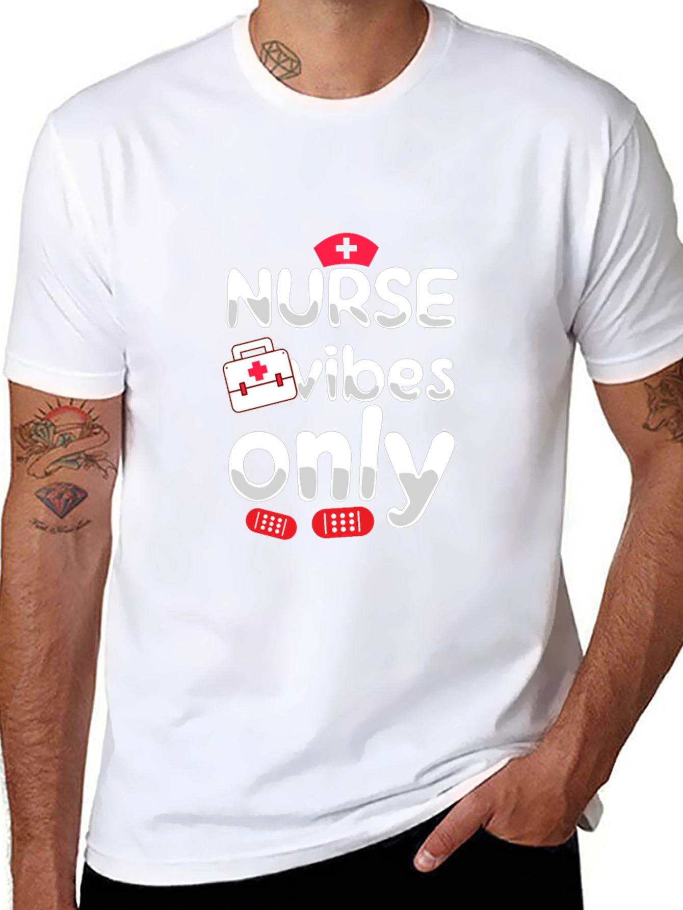 Nurse Vibes Only T-Shirt - Fun Medical Apparel