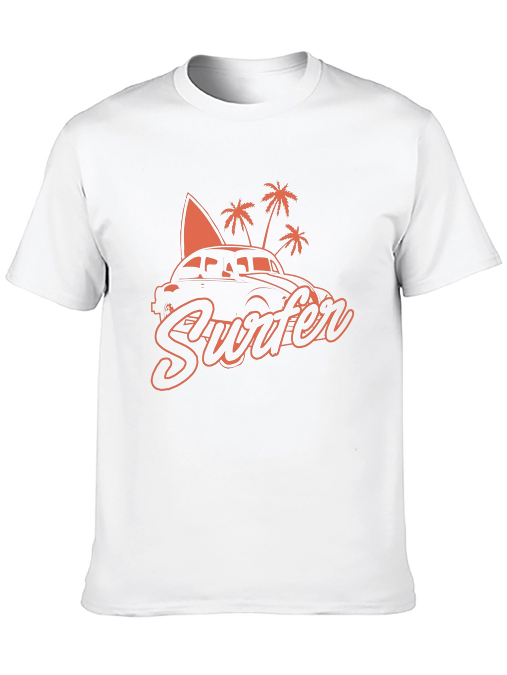 Retro Surfer Car T-Shirt - Black