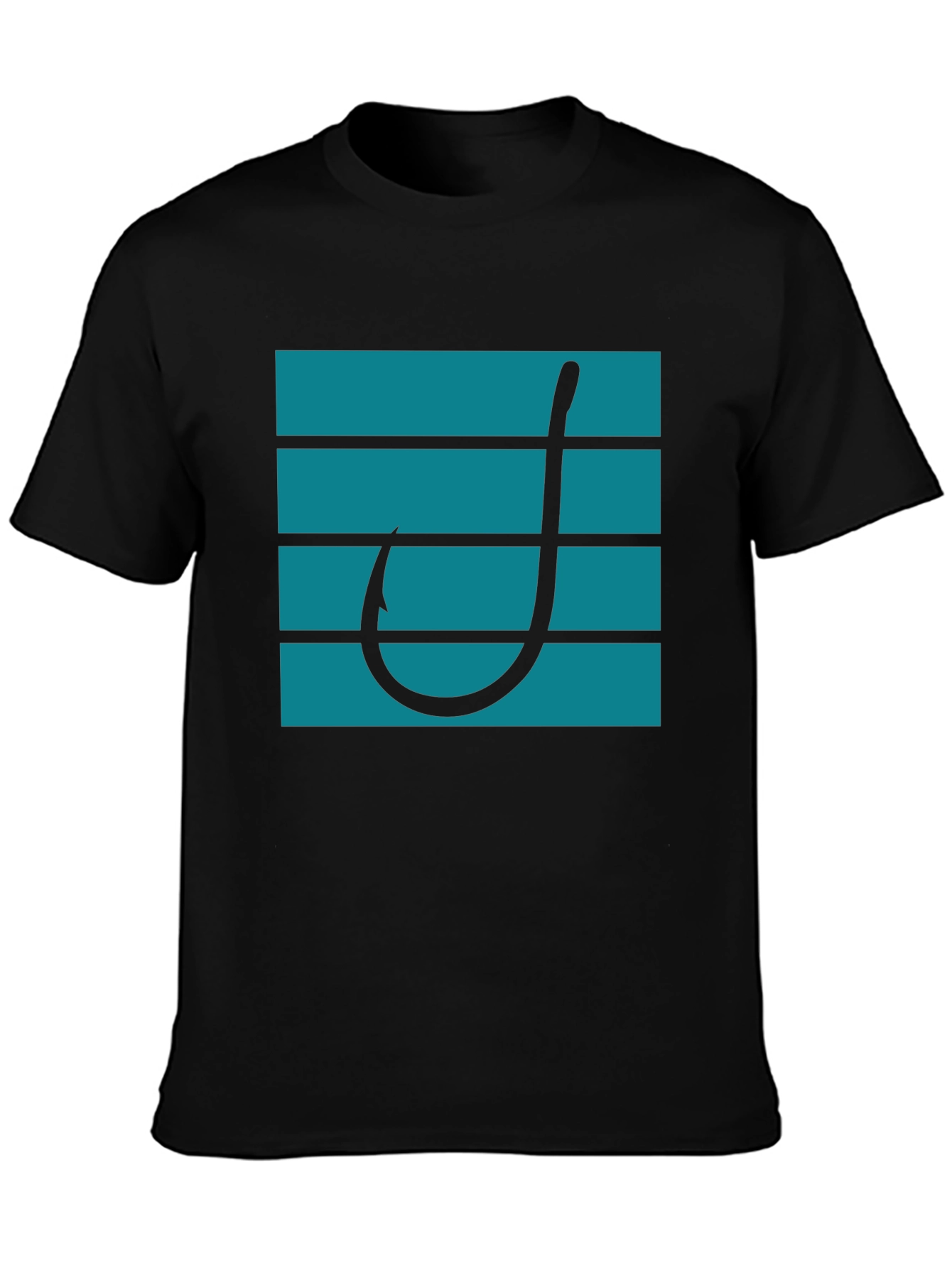 Fishing Hook Graphic Tee - Modern Angler Style