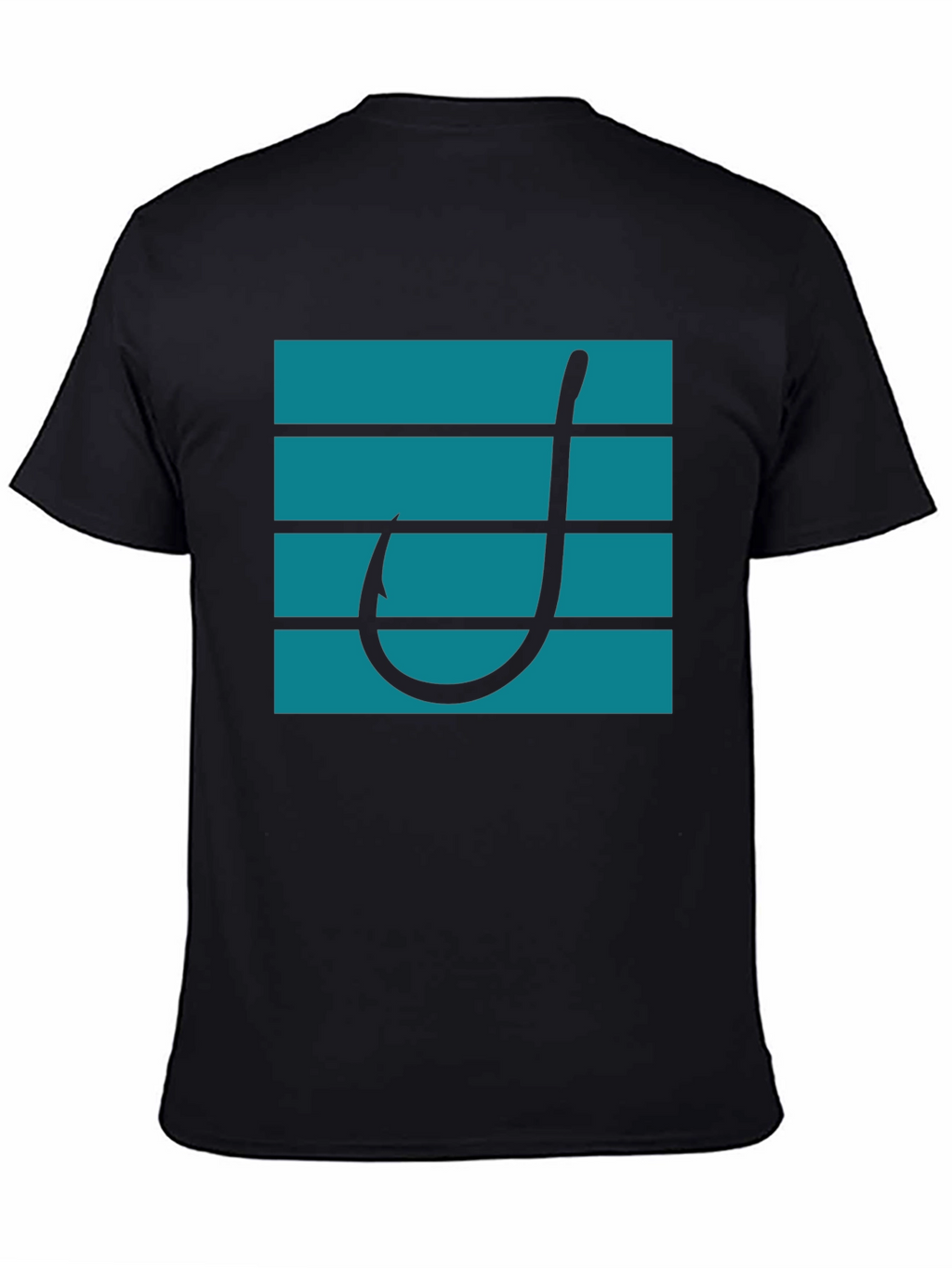 Fishing Hook Graphic Tee - Modern Angler Style
