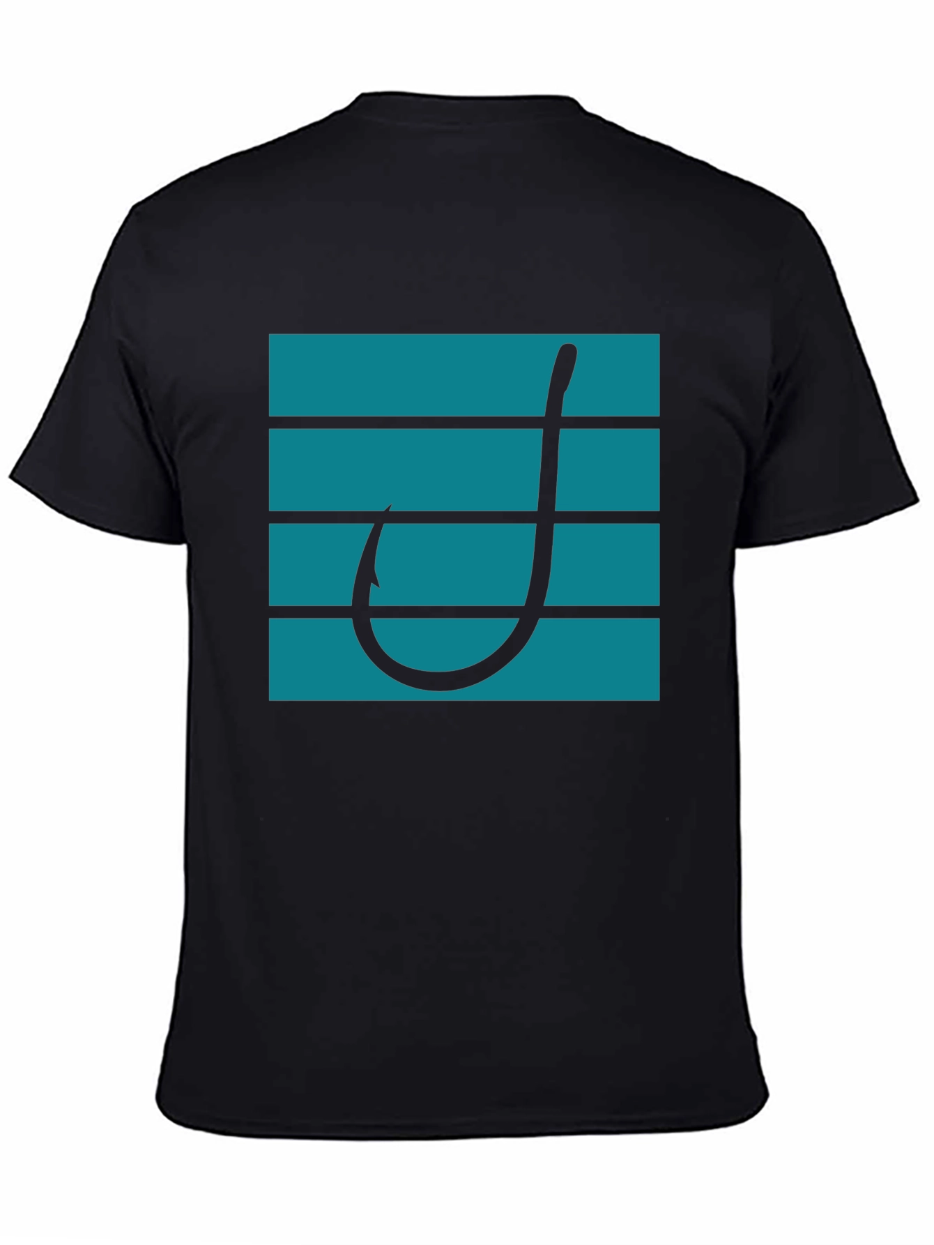 Fishing Hook Graphic Tee - Modern Angler Style