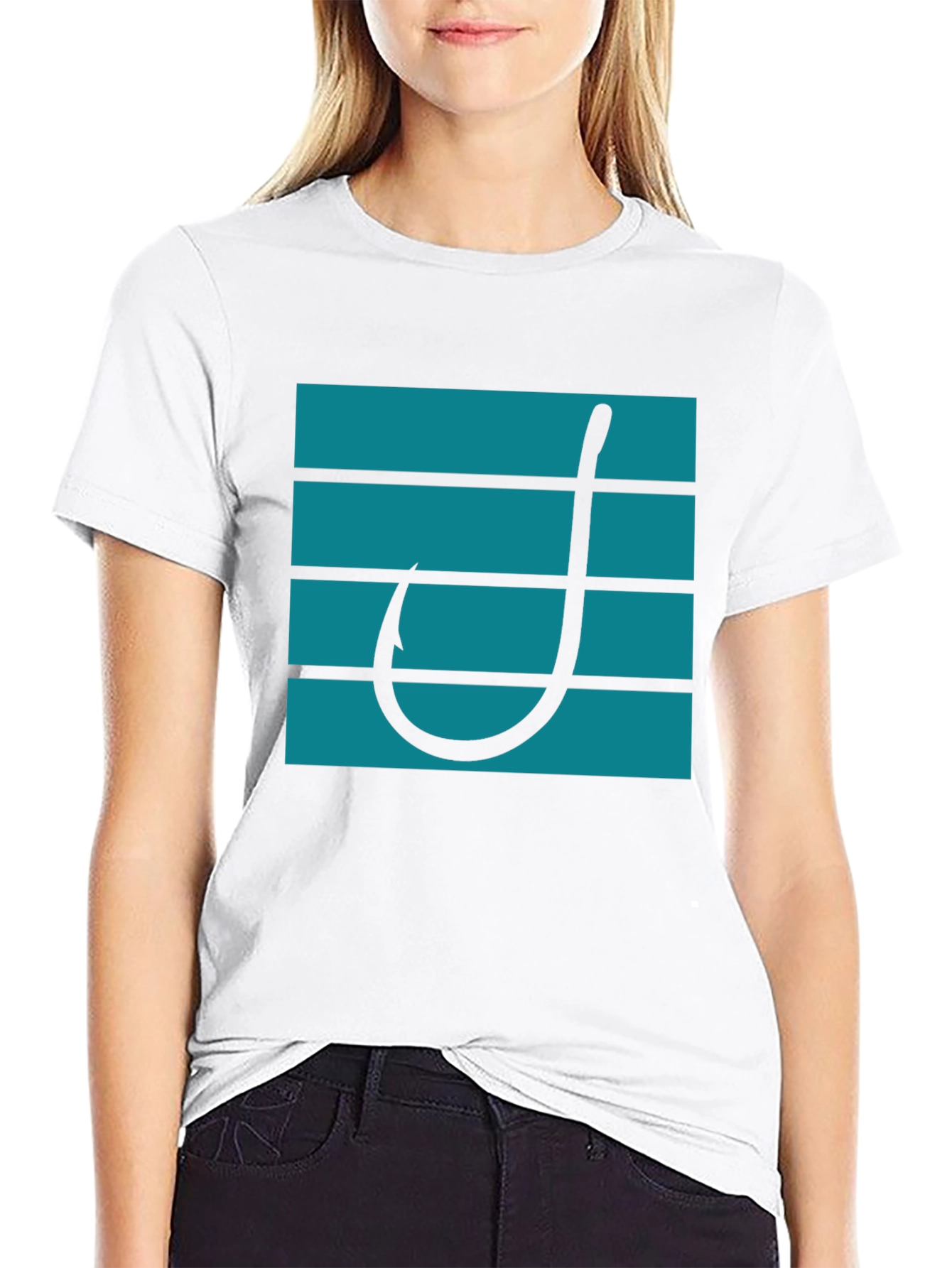 Fishing Hook Graphic Tee - Modern Angler Style