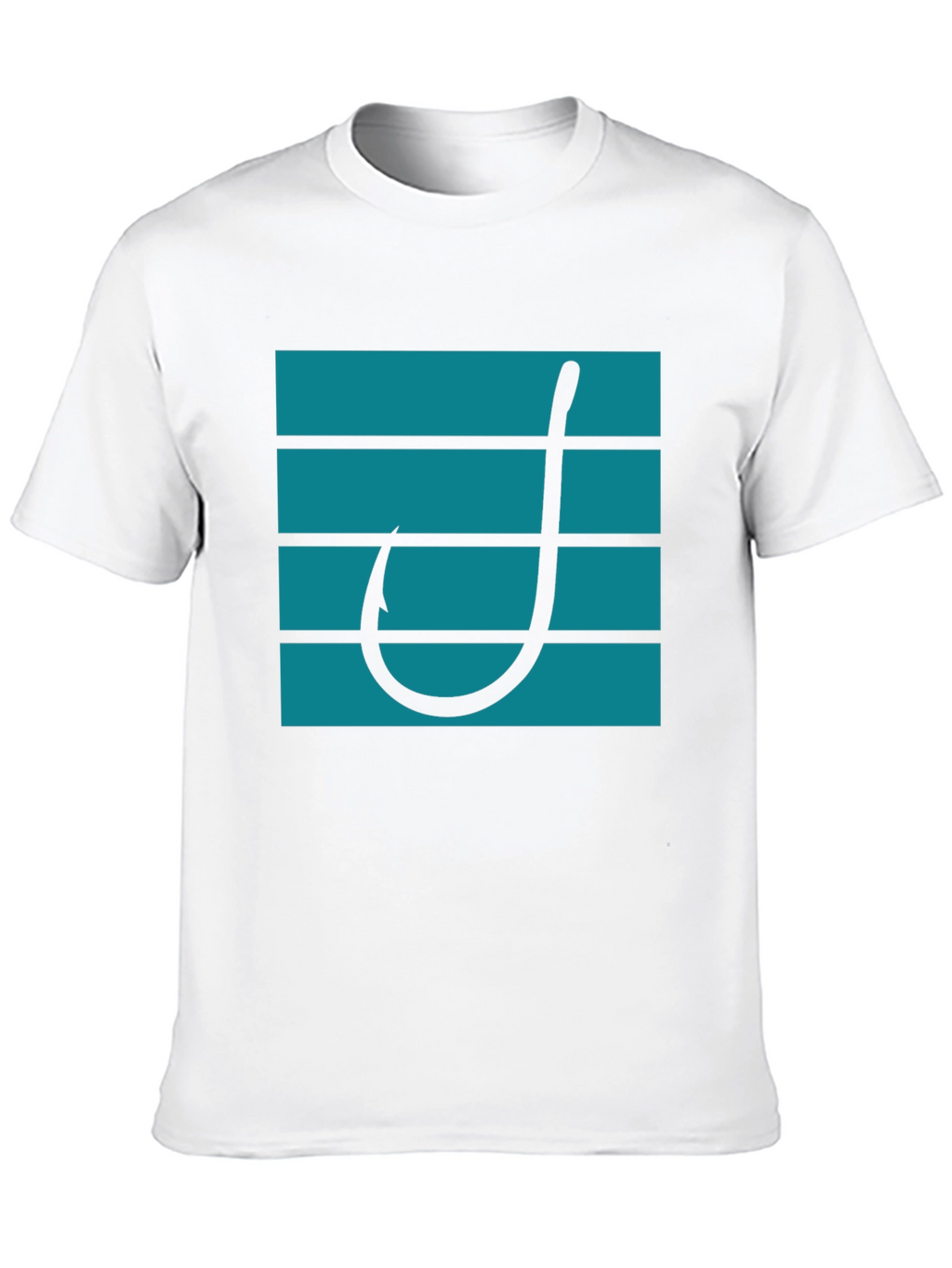 Fishing Hook Graphic Tee - Modern Angler Style