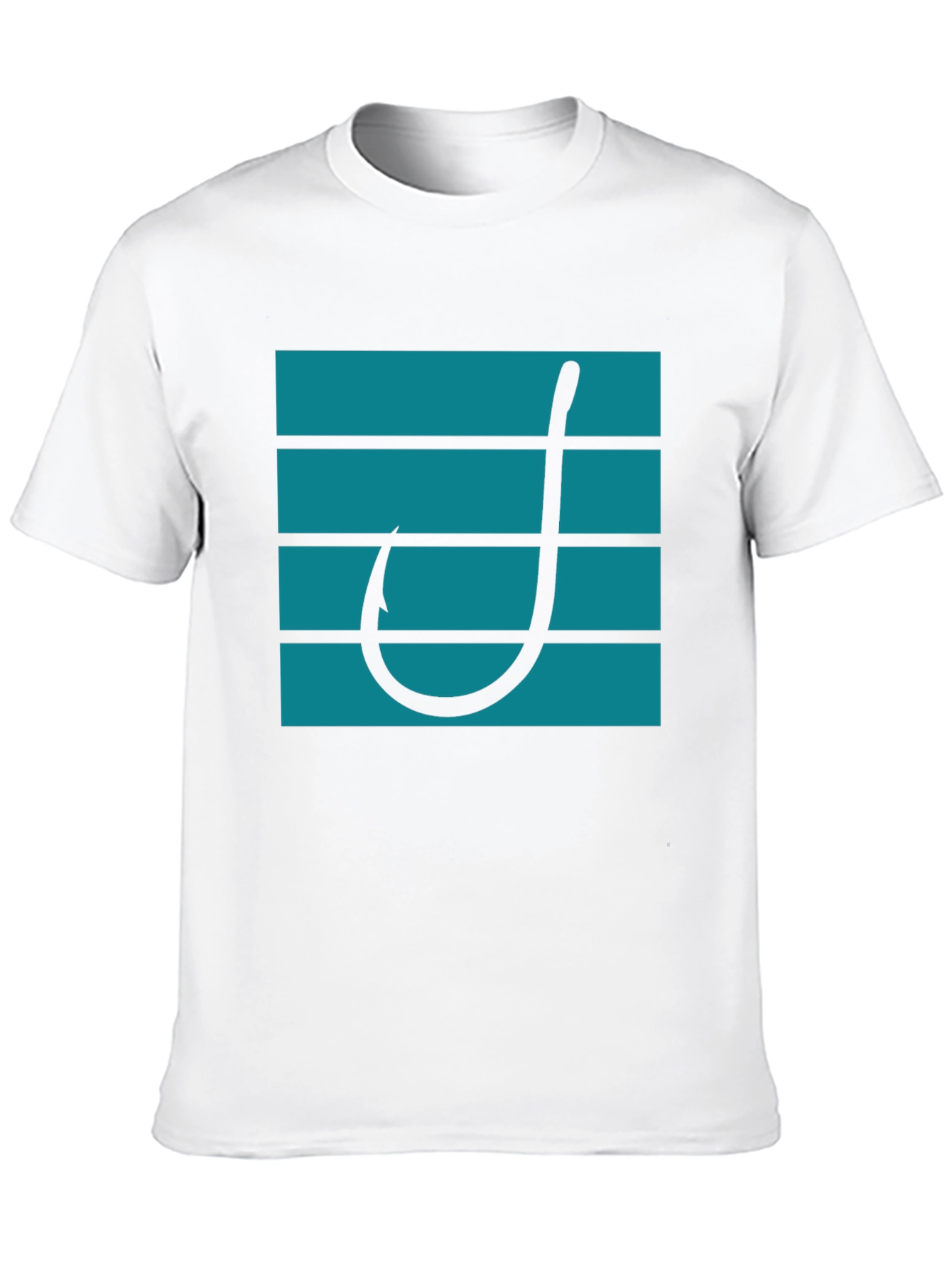 Fishing Hook Graphic Tee - Modern Angler Style
