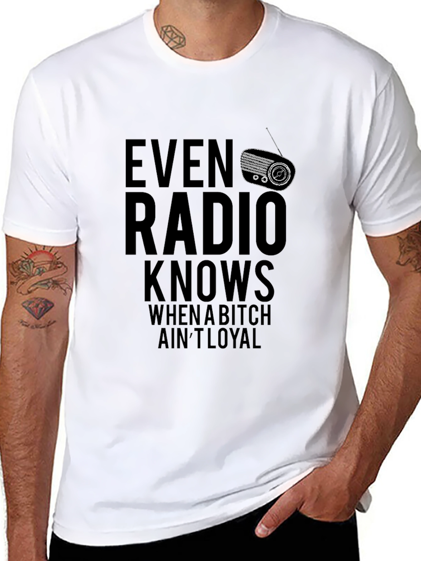 Even Radio Knows Mens Graphic Tee