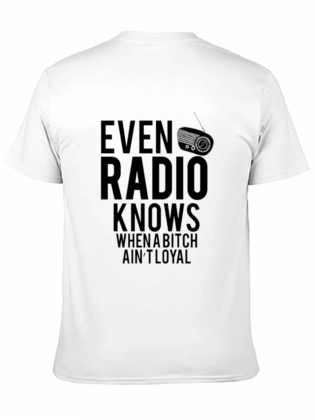 Even Radio Knows Mens Graphic Tee