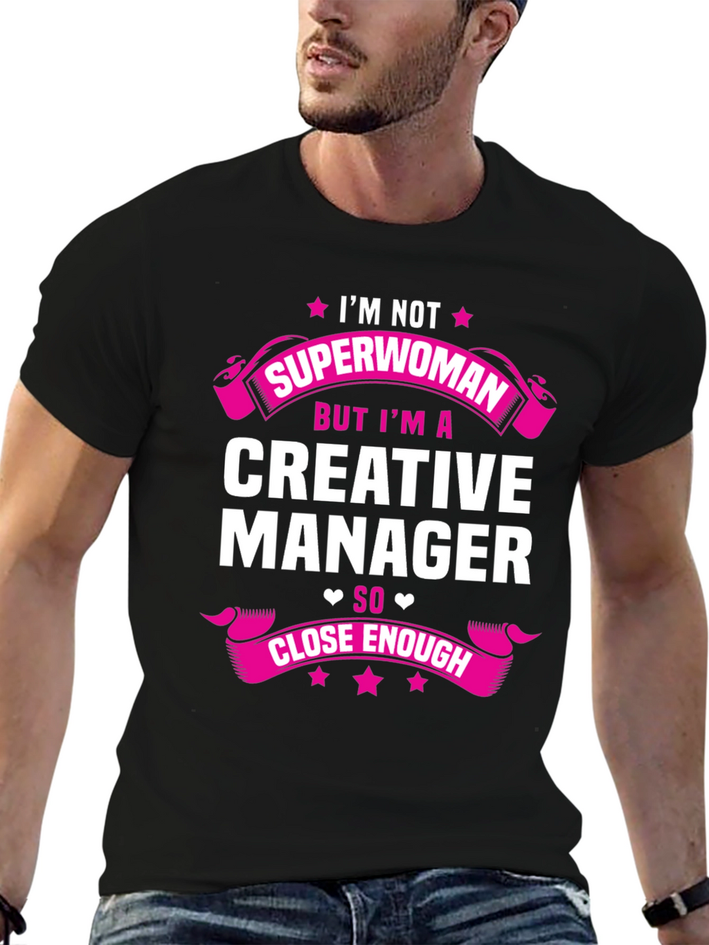 Creative Manager Graphic Tee - Funny Superwoman T-Shirt