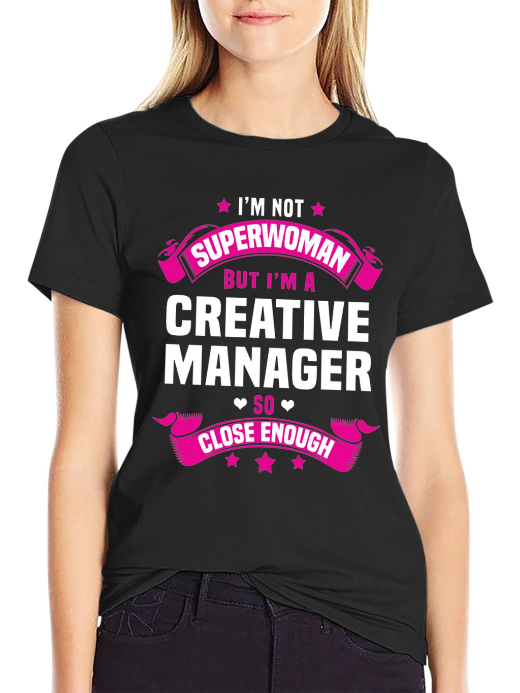 Creative Manager Graphic Tee - Funny Superwoman T-Shirt