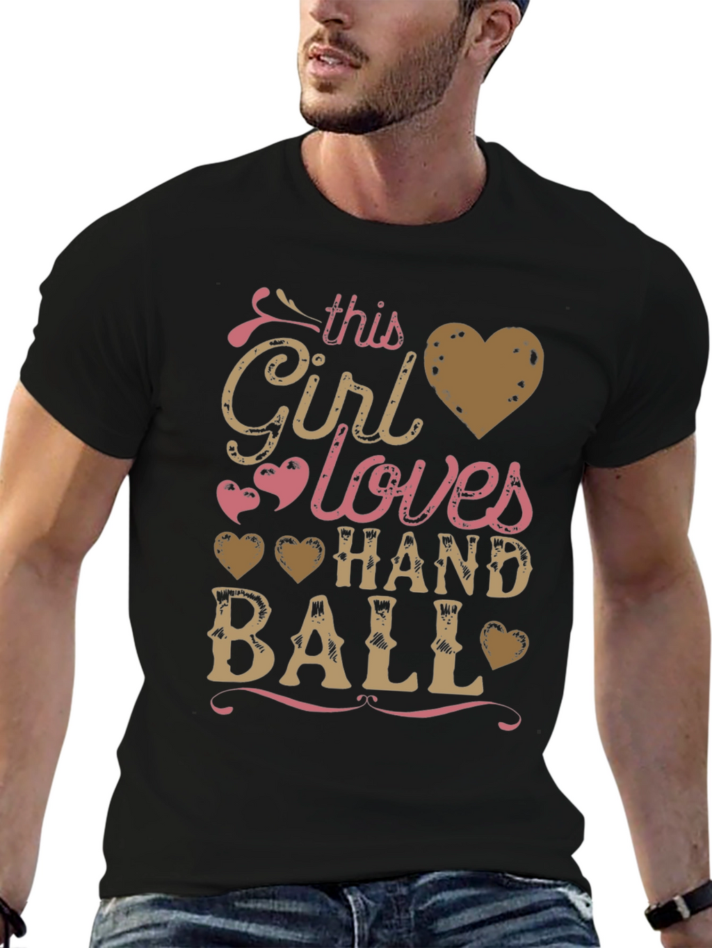 Handball Lover T-Shirt - This Girl Loves Handball