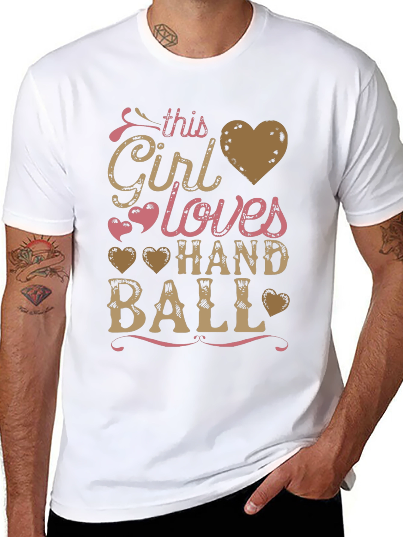 Handball Lover T-Shirt - This Girl Loves Handball