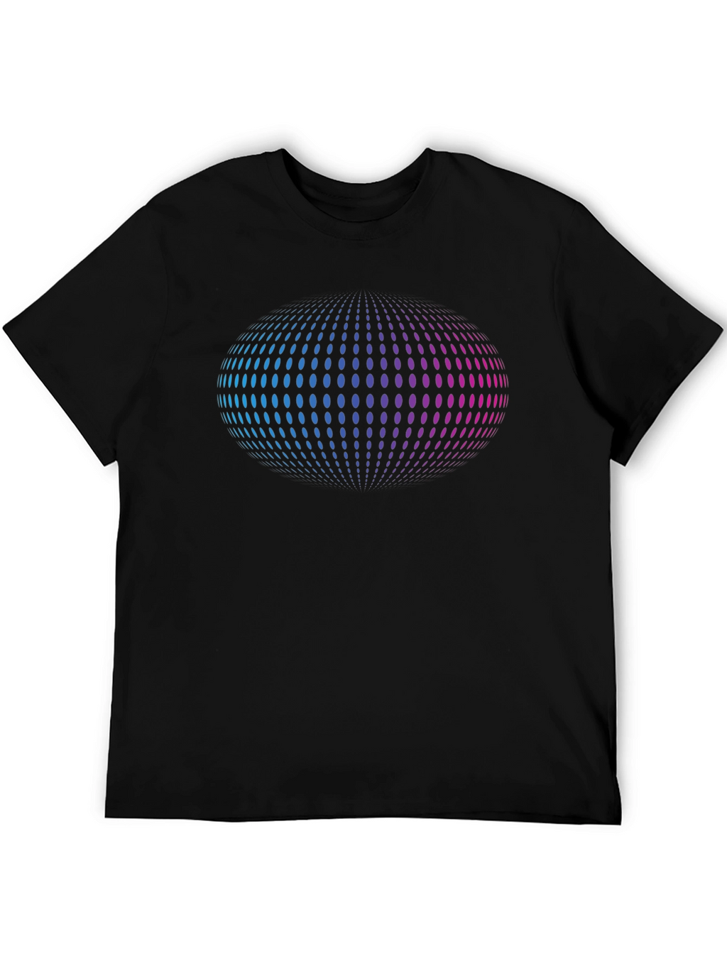 Abstract Sphere Graphic T-Shirt - Black