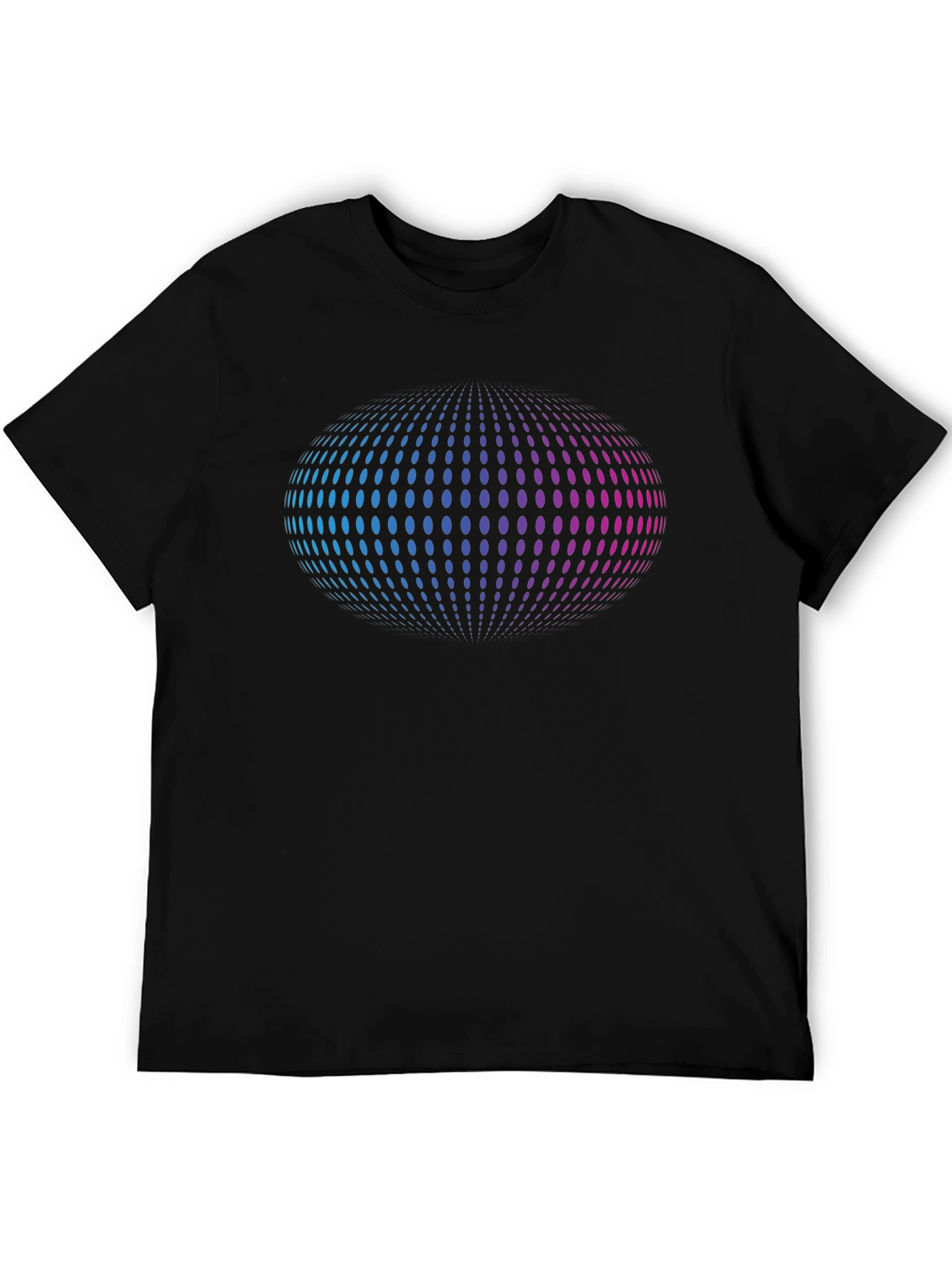 Abstract Sphere Graphic T-Shirt - Black