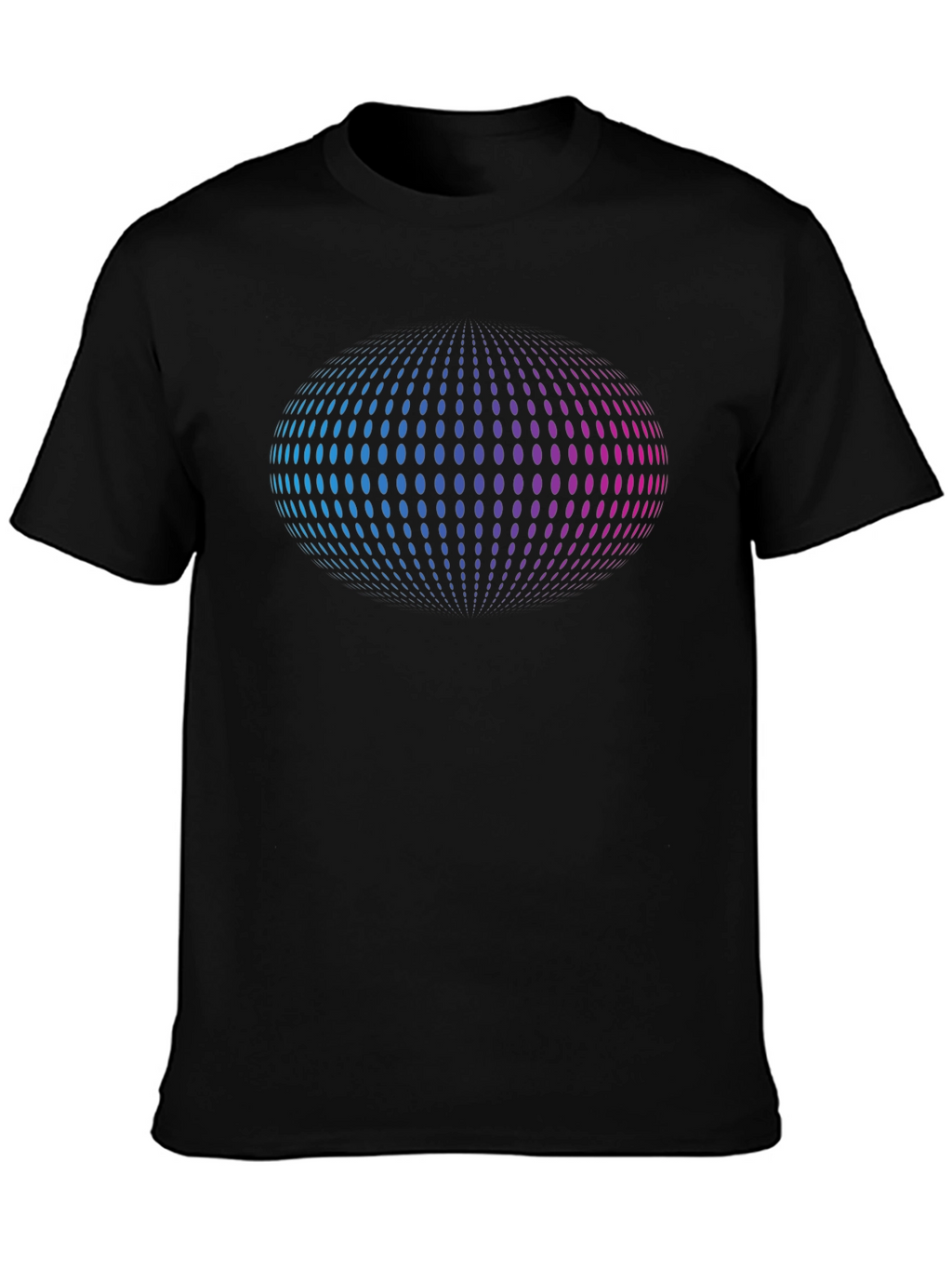 Abstract Sphere Graphic T-Shirt - Black