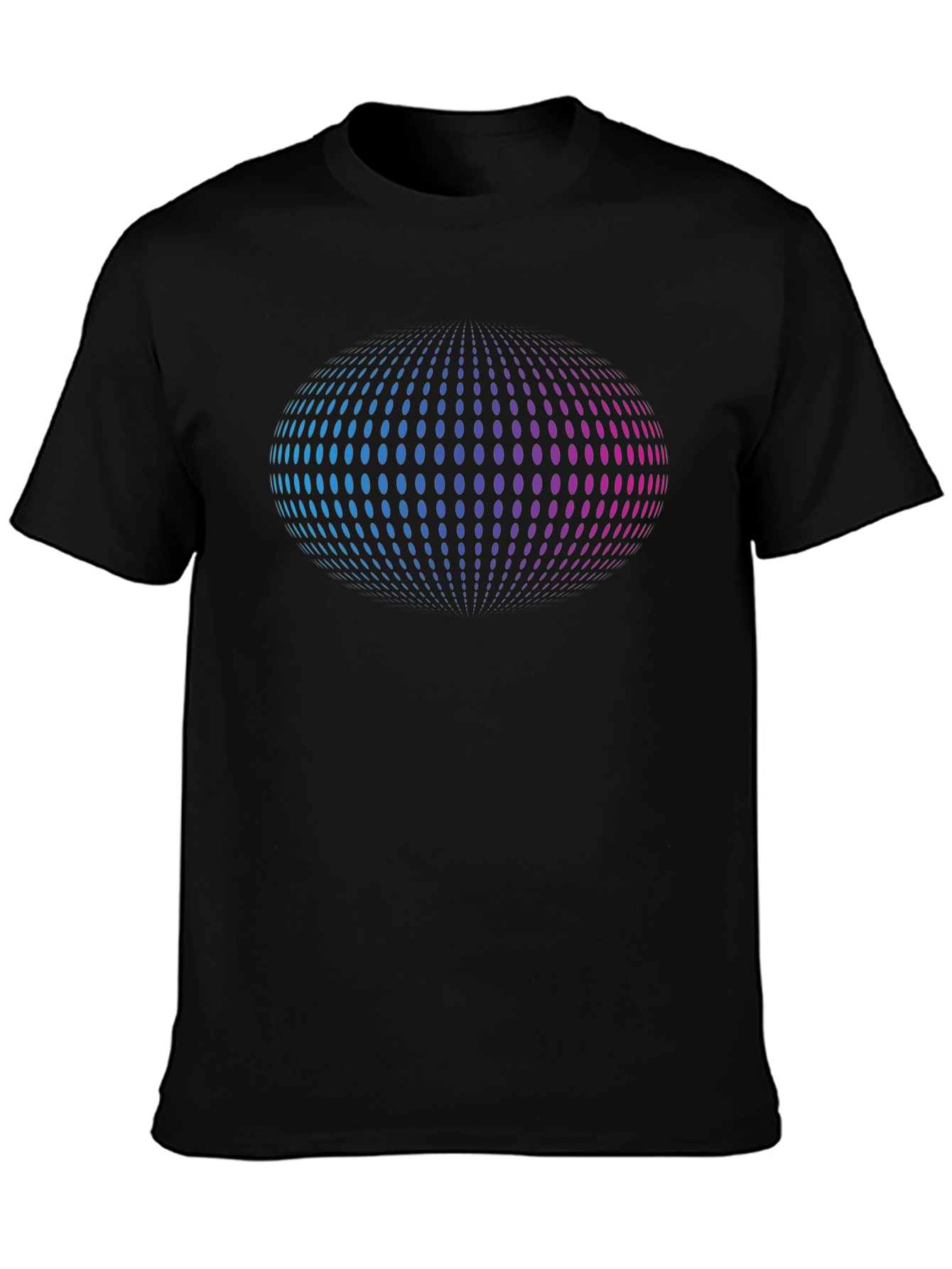 Abstract Sphere Graphic T-Shirt - Black