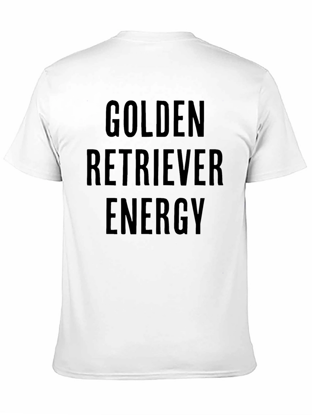Golden Retriever Energy Black Graphic Tee