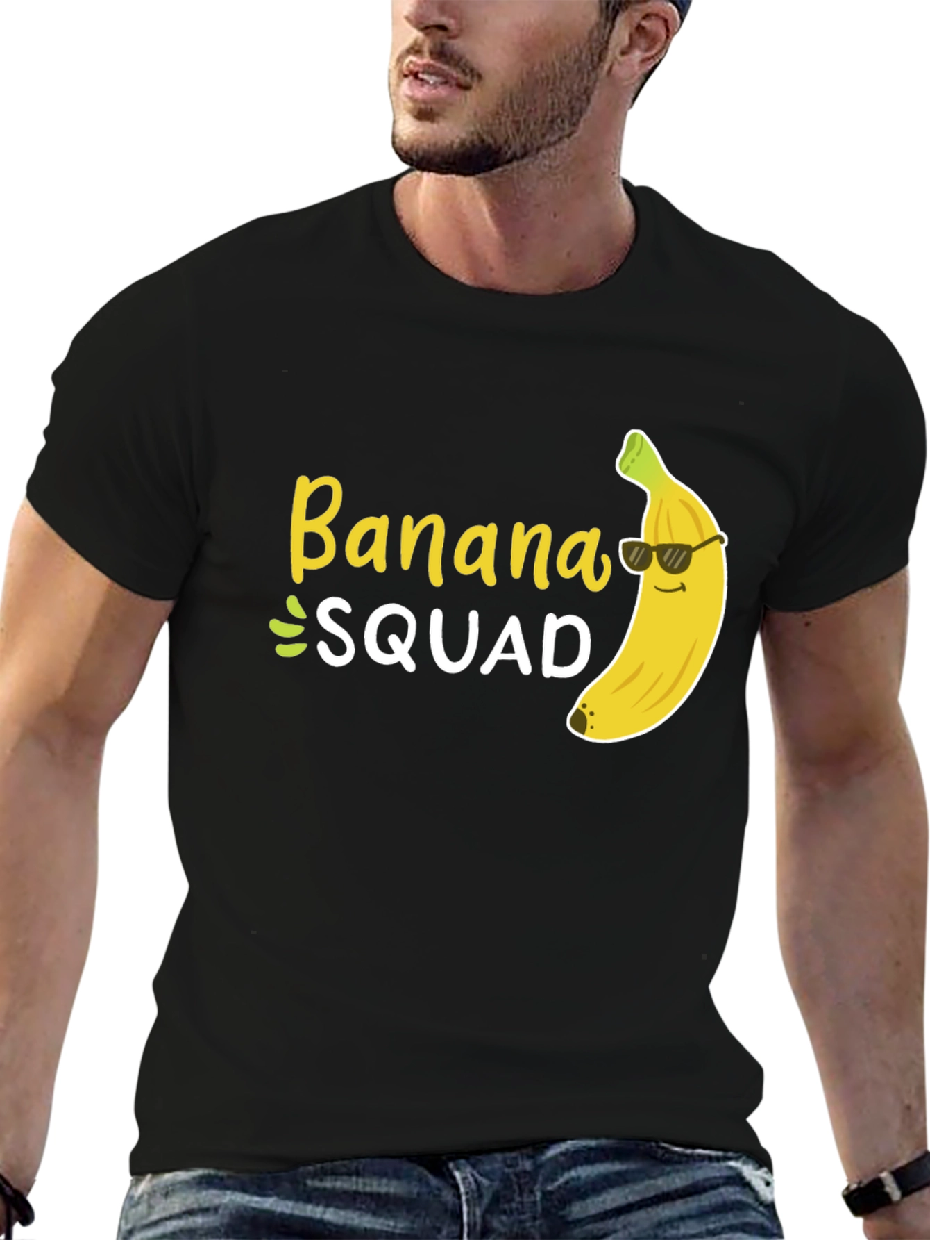 Banana Squad Black Graphic T-Shirt