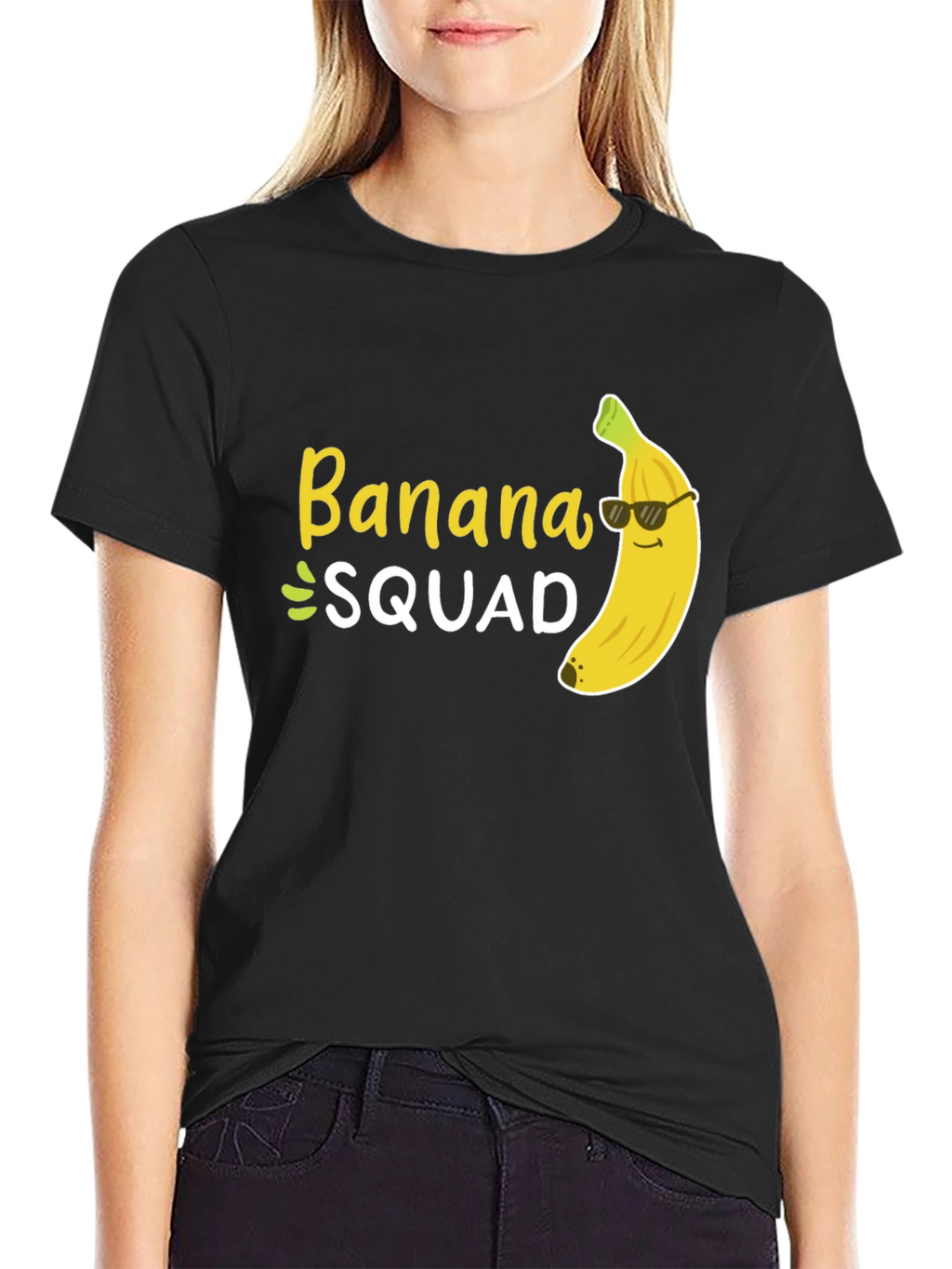 Banana Squad Black Graphic T-Shirt