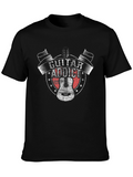 Guitar Addict Graphic Tee - Black Cotton T-Shirt