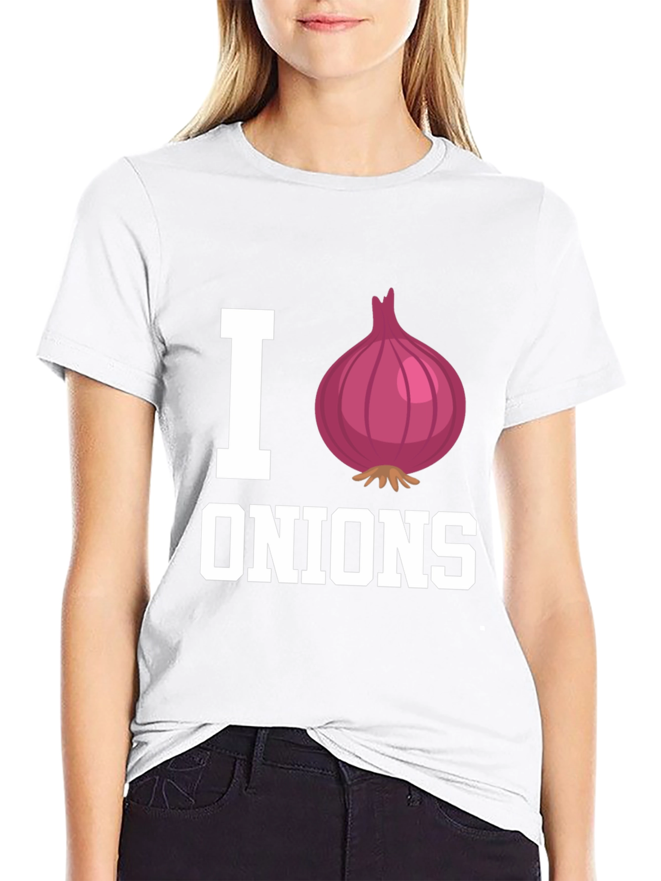 I Heart Onions Graphic Tee - Food Lovers T-Shirt
