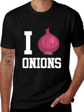 I Heart Onions Graphic Tee - Food Lovers T-Shirt
