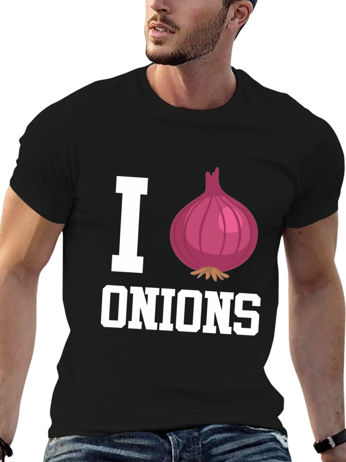 I Heart Onions Graphic Tee - Food Lovers T-Shirt