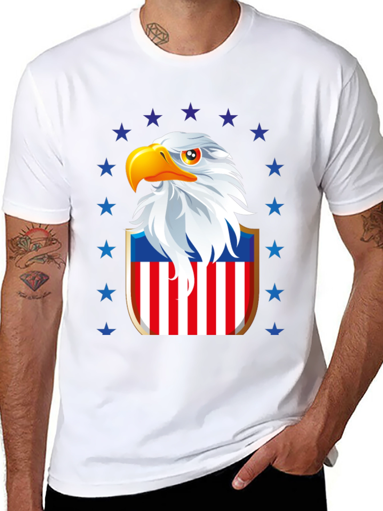 Patriotic Eagle Shield Graphic Tee