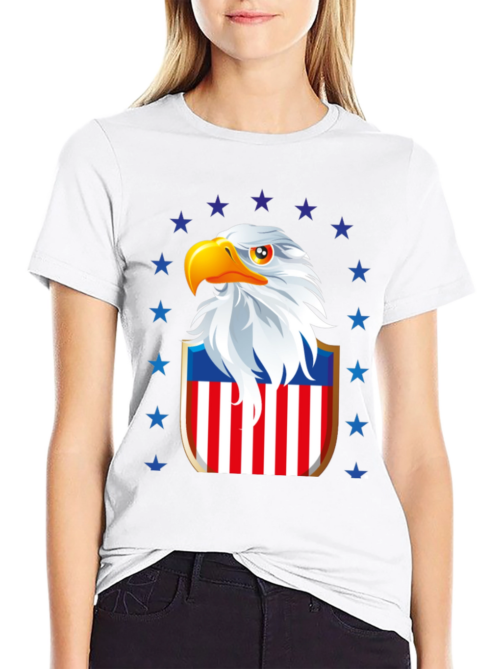 Patriotic Eagle Shield Graphic Tee