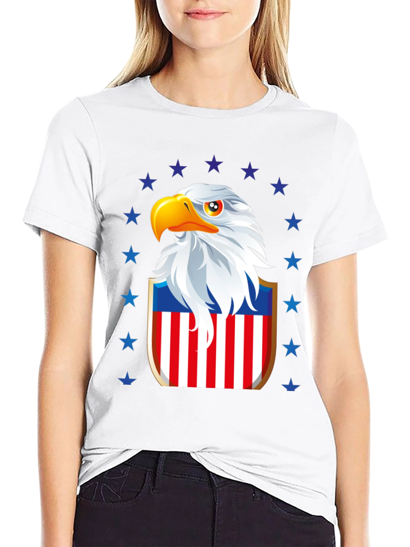 Patriotic Eagle Shield Graphic Tee
