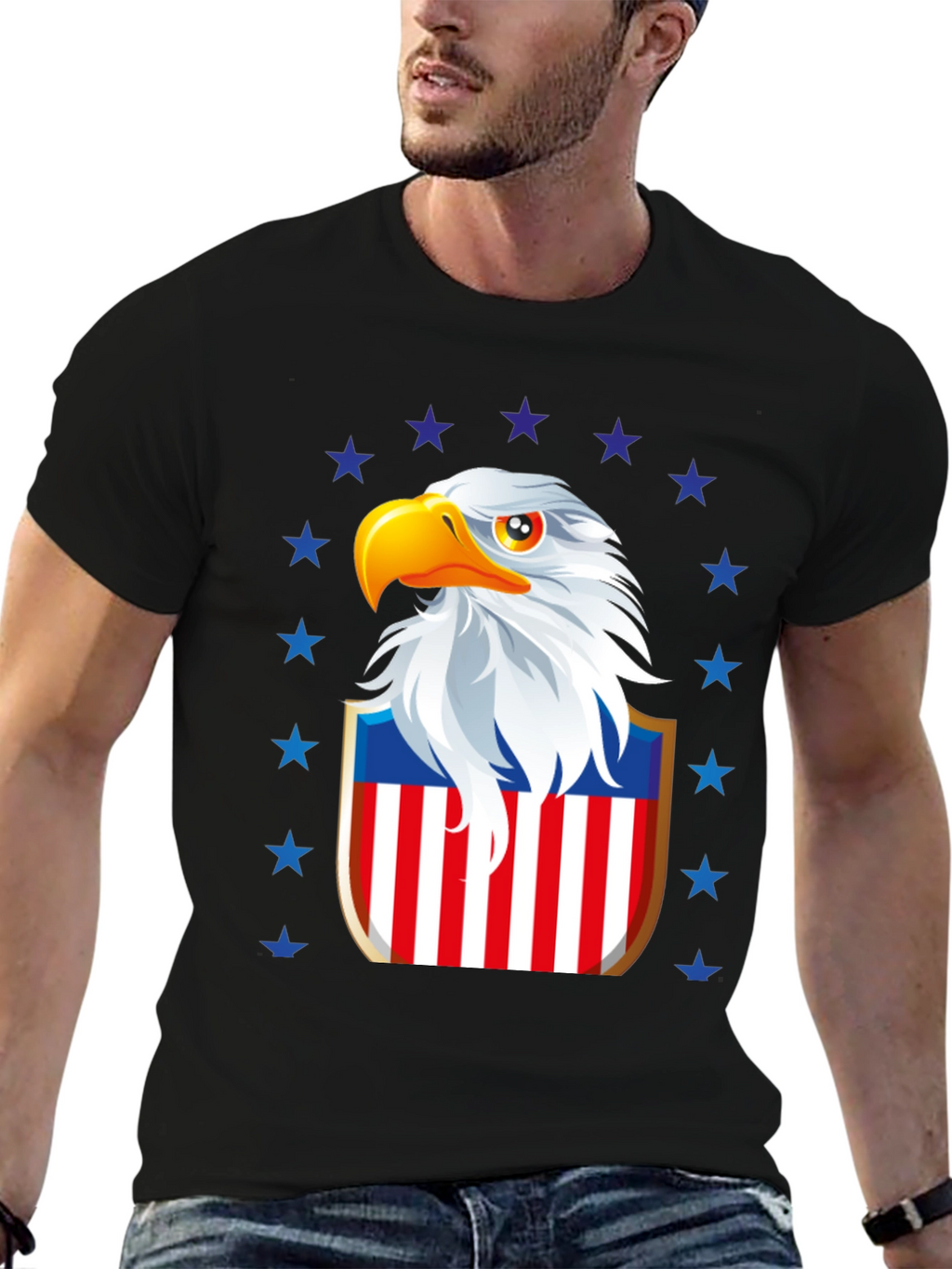 Patriotic Eagle Shield Graphic Tee