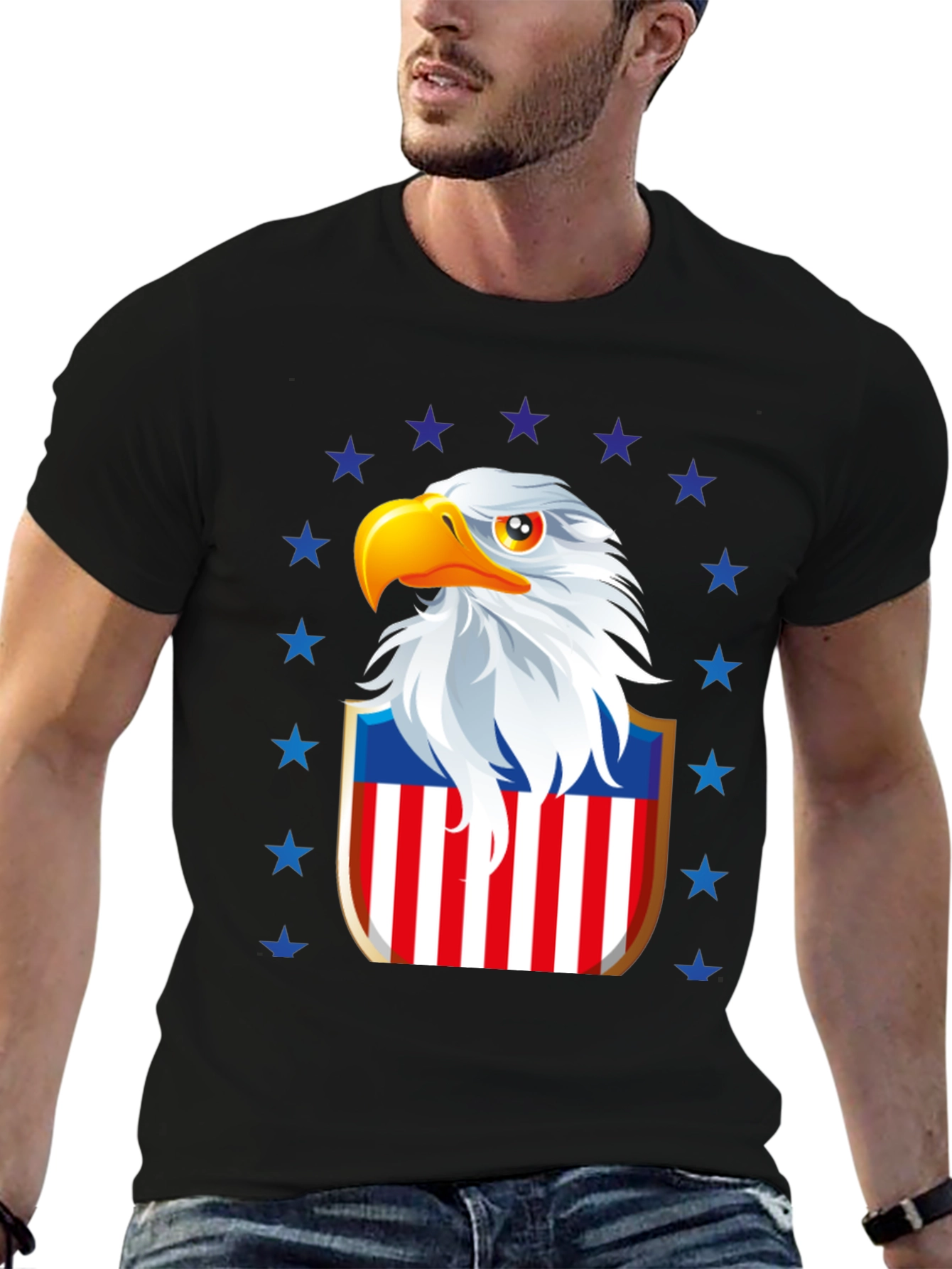 Patriotic Eagle Shield Graphic Tee