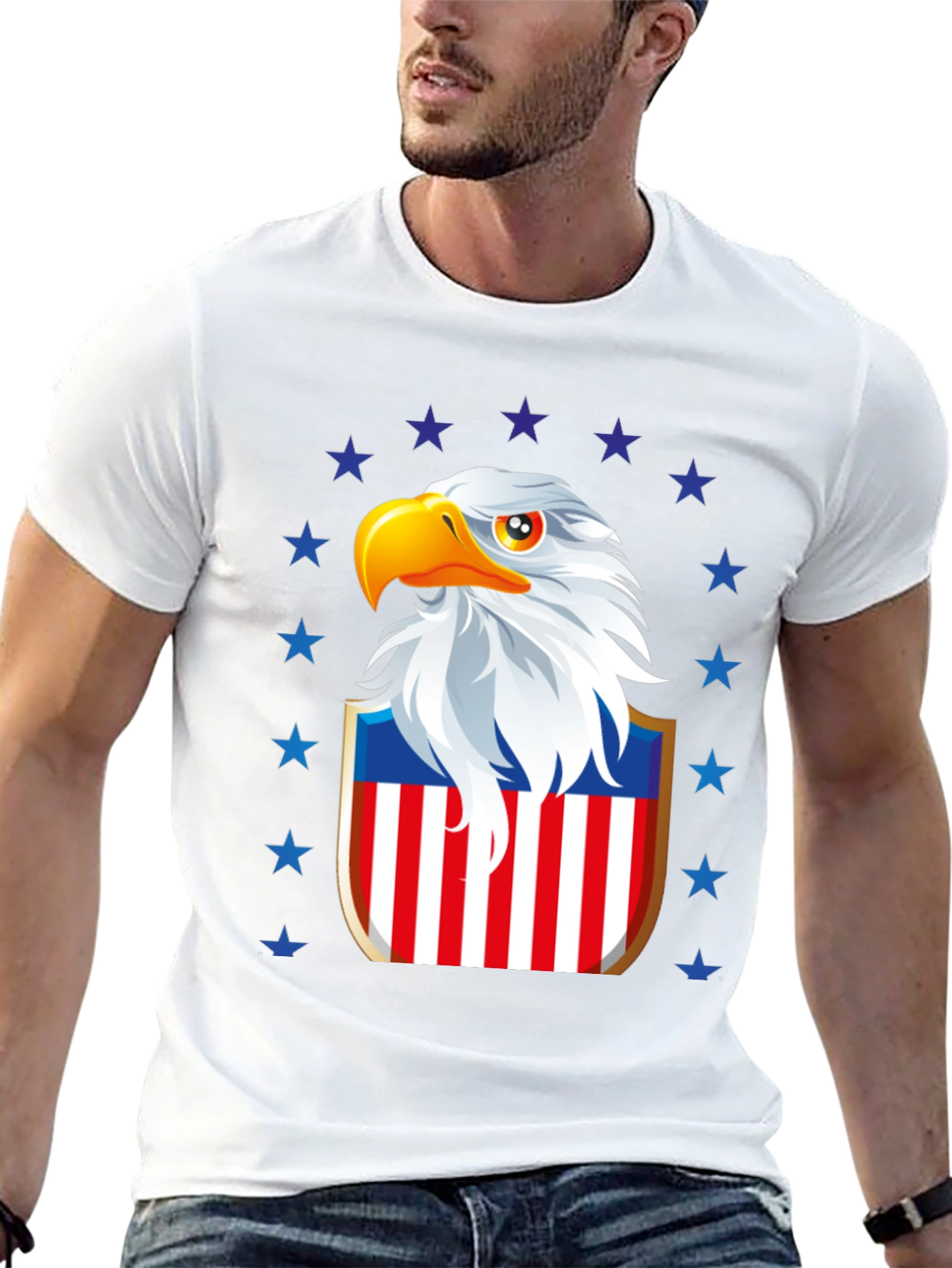 Patriotic Eagle Shield Graphic Tee