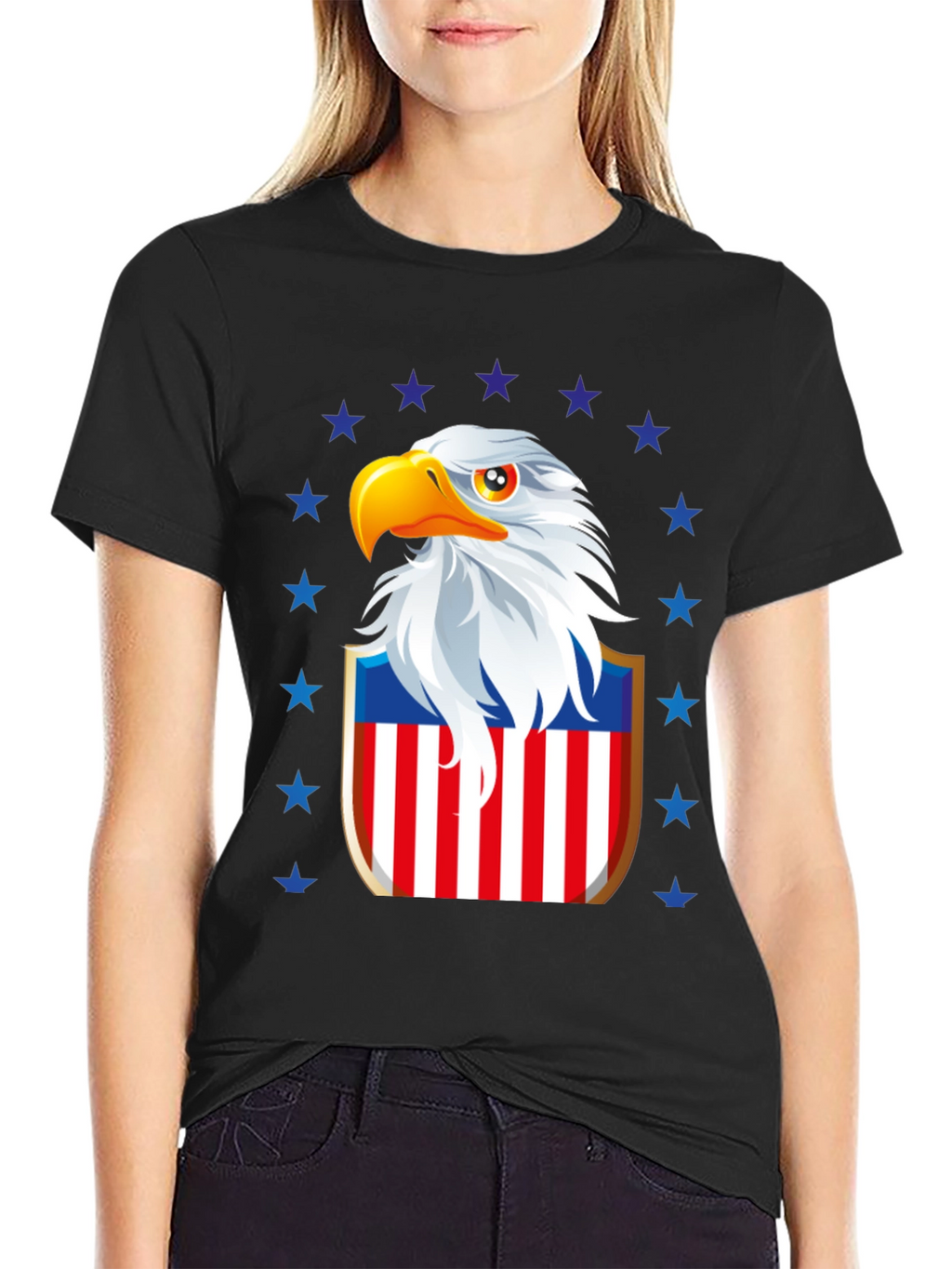Patriotic Eagle Shield Graphic Tee