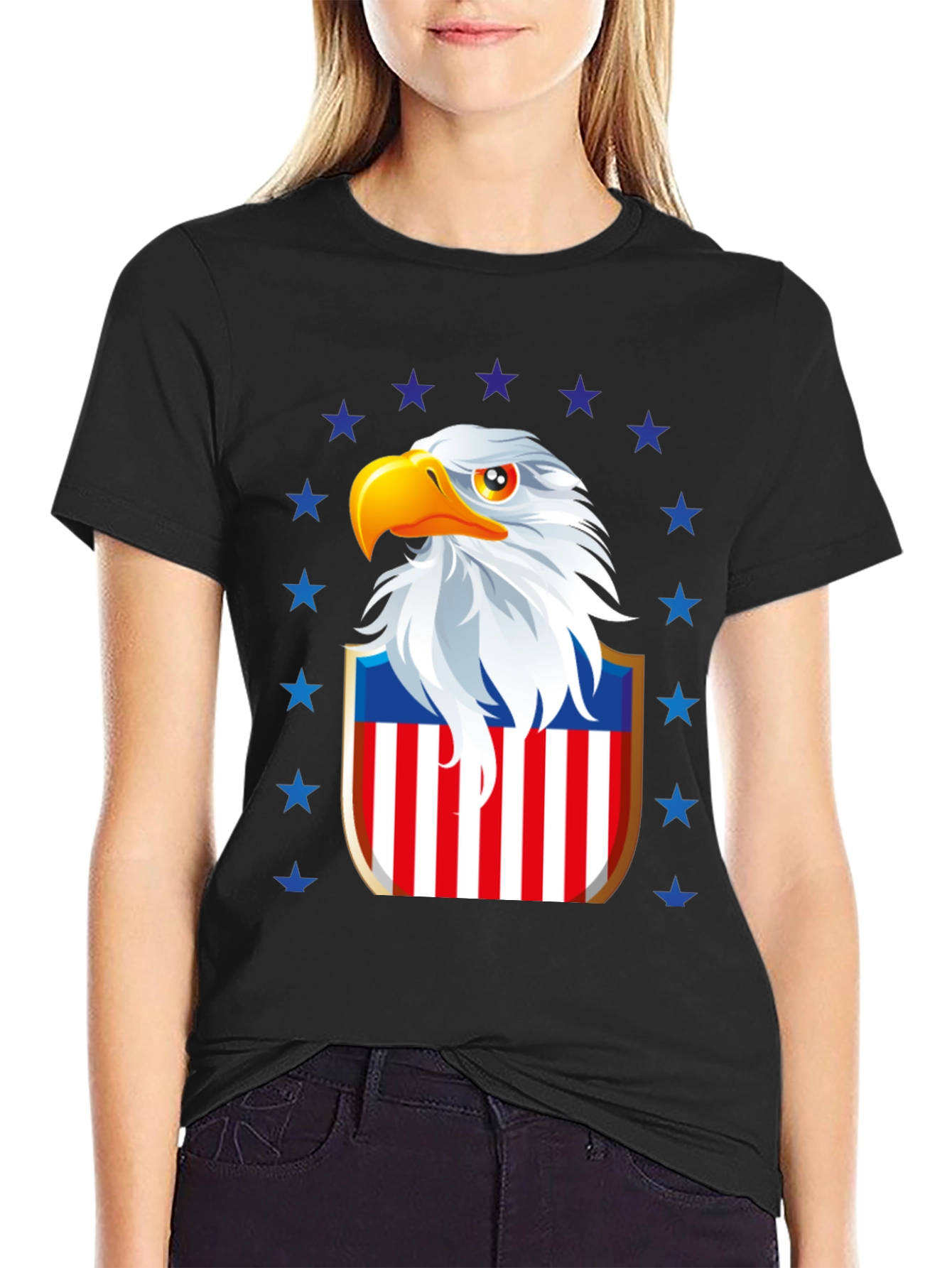 Patriotic Eagle Shield Graphic Tee