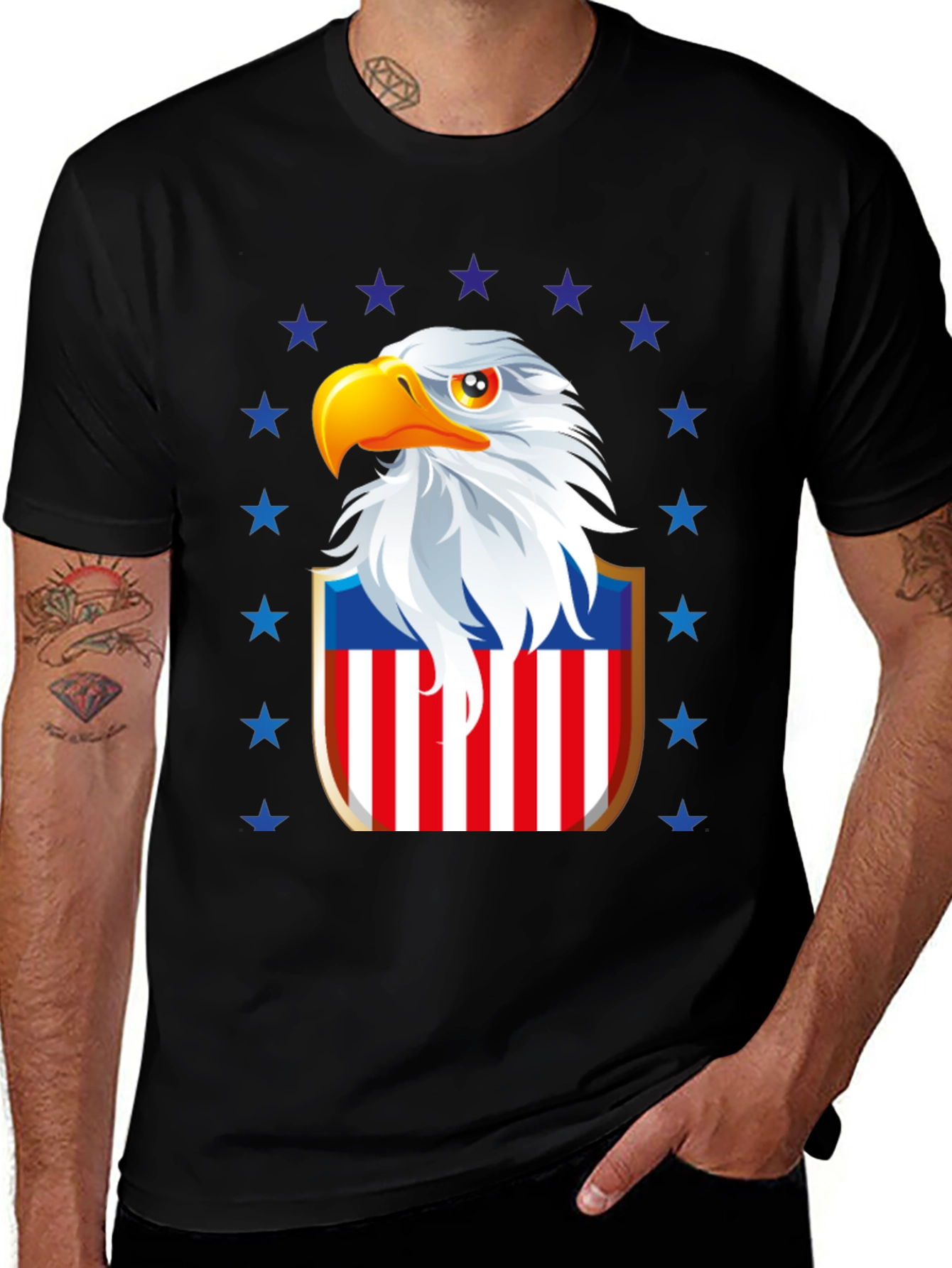 Patriotic Eagle Shield Graphic Tee