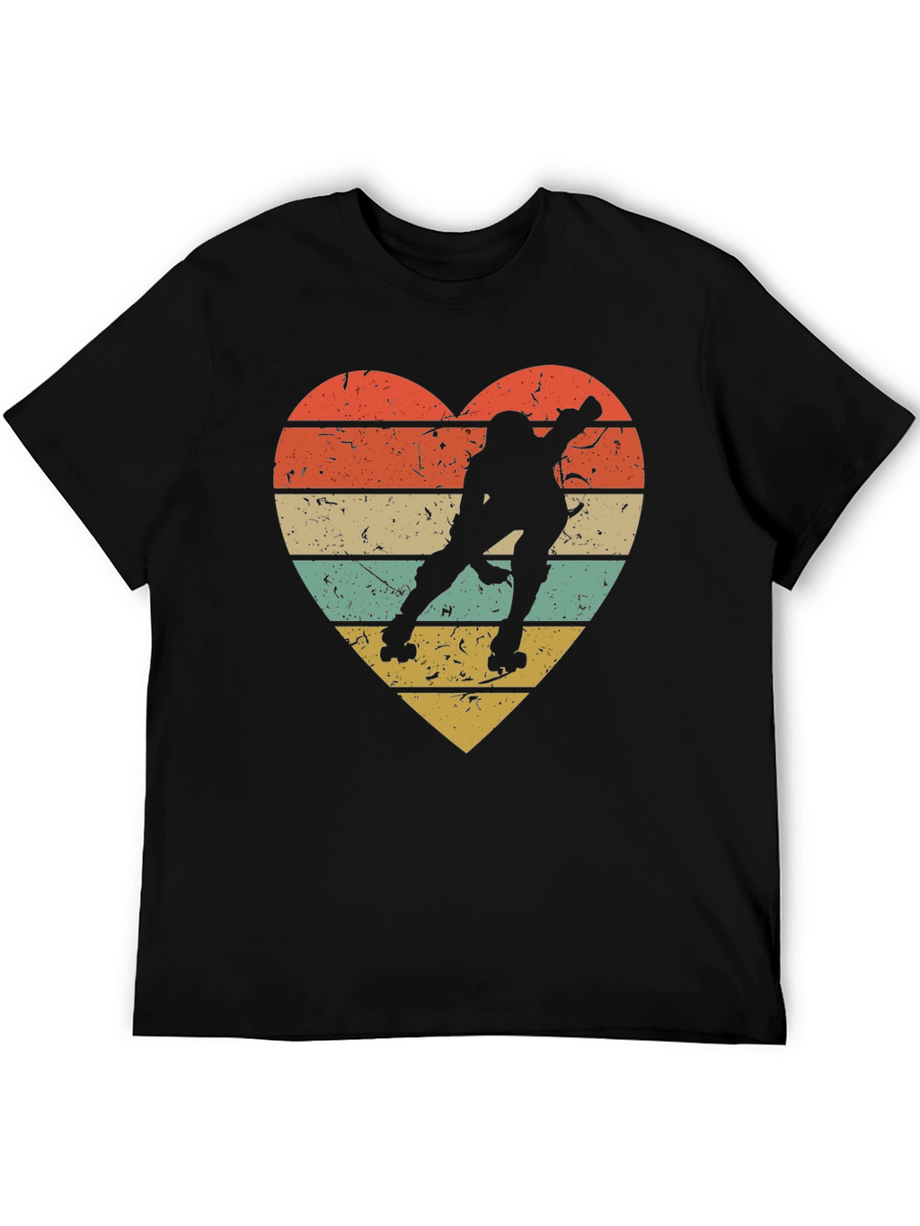 Retro Roller Skating Heart T-Shirt