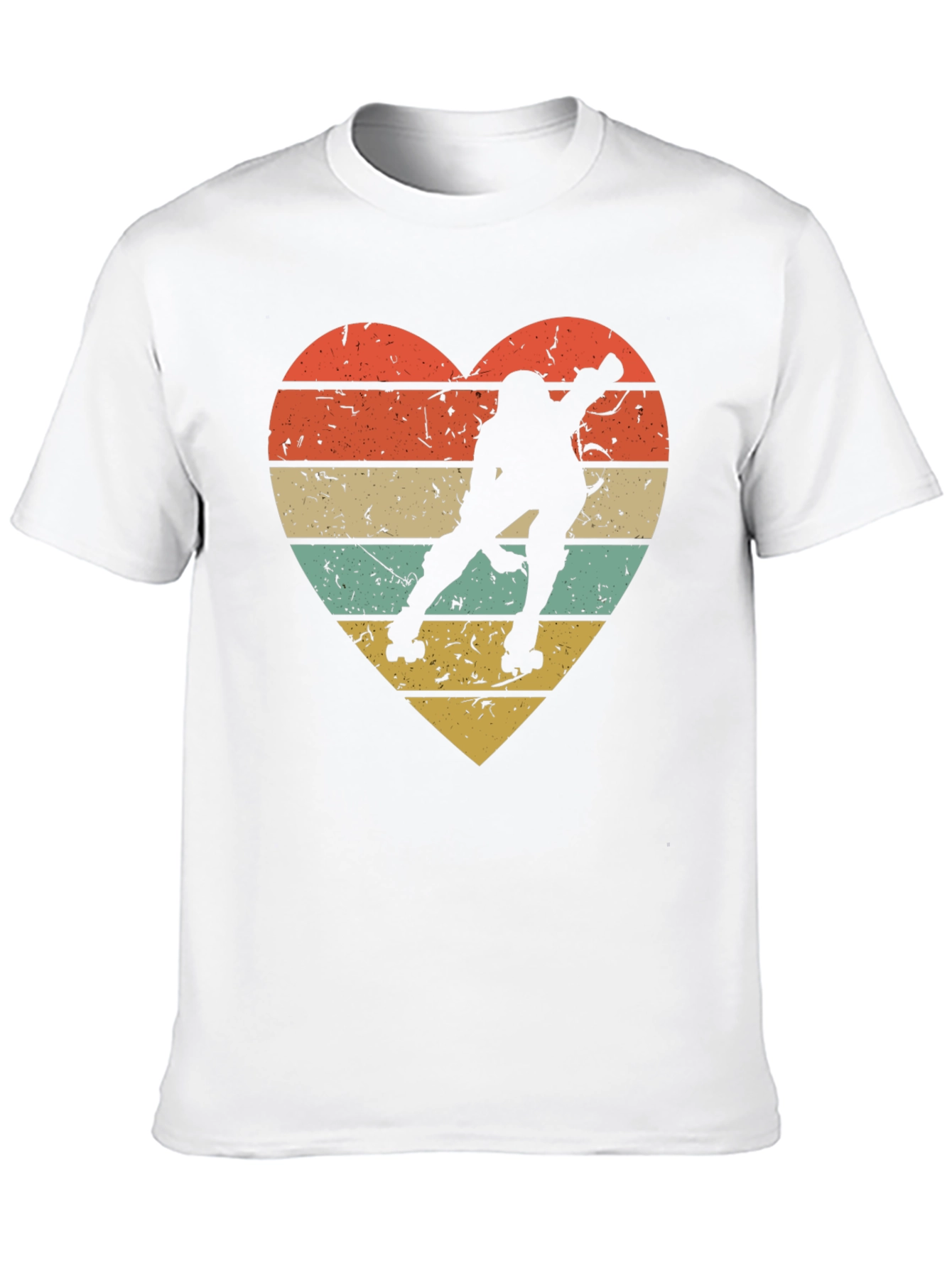 Retro Roller Skating Heart T-Shirt