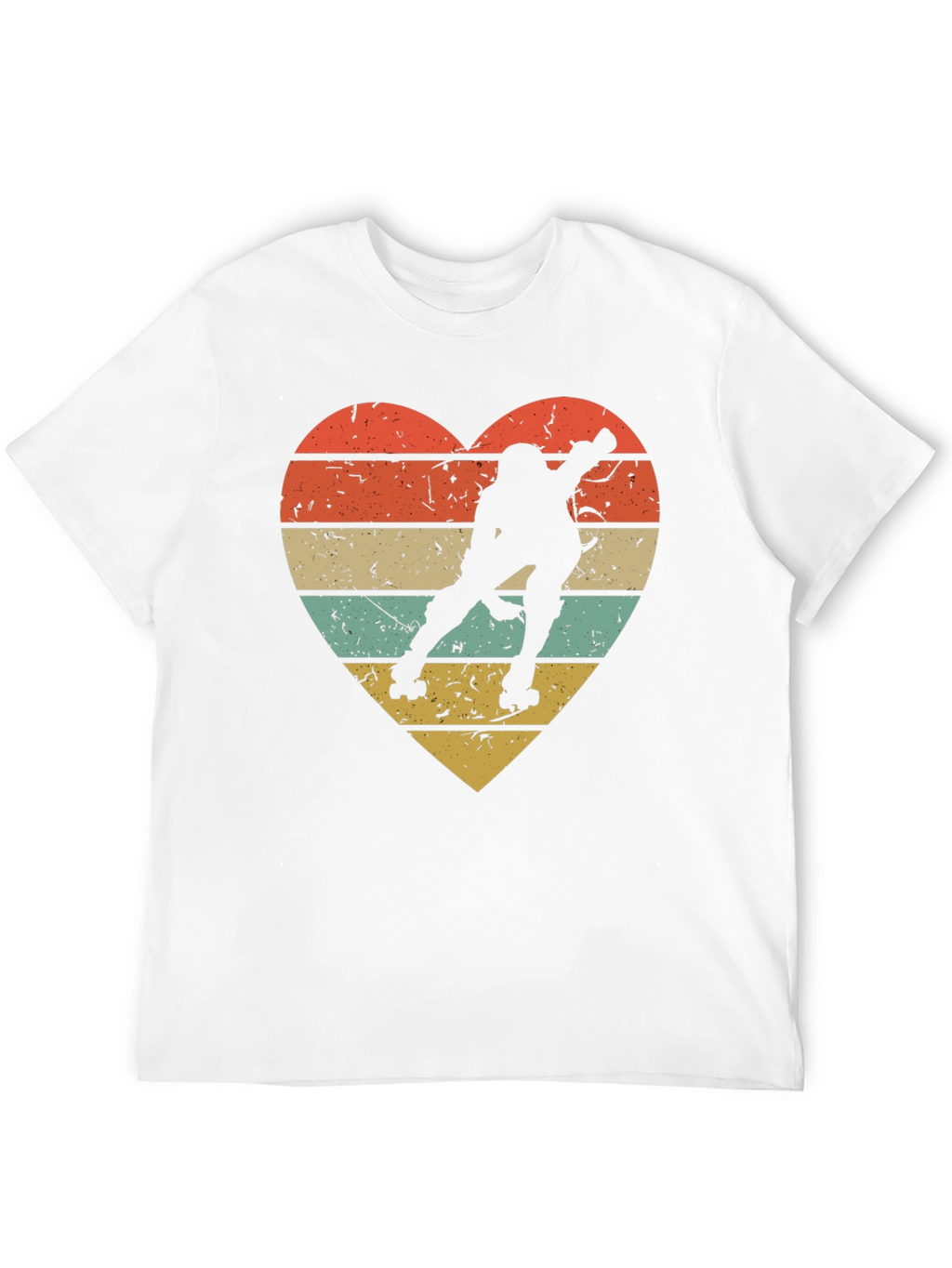 Retro Roller Skating Heart T-Shirt