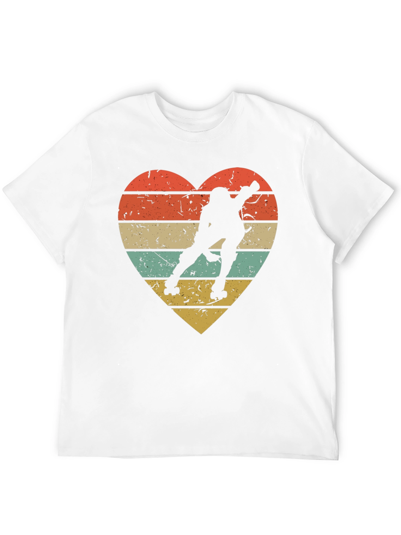 Retro Roller Skating Heart T-Shirt