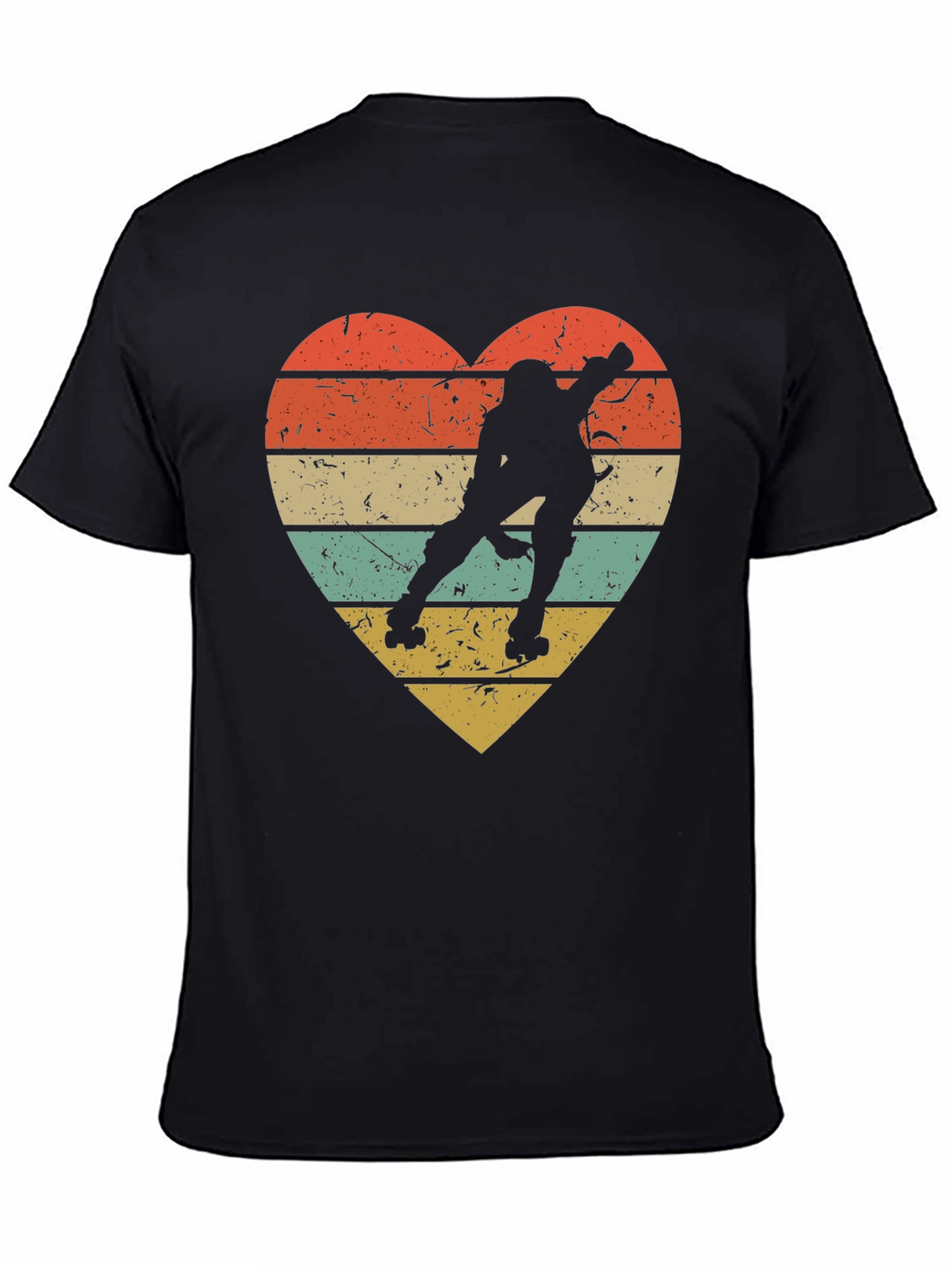 Retro Roller Skating Heart T-Shirt