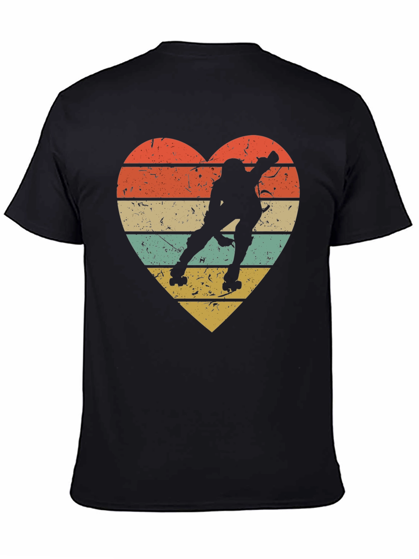 Retro Roller Skating Heart T-Shirt
