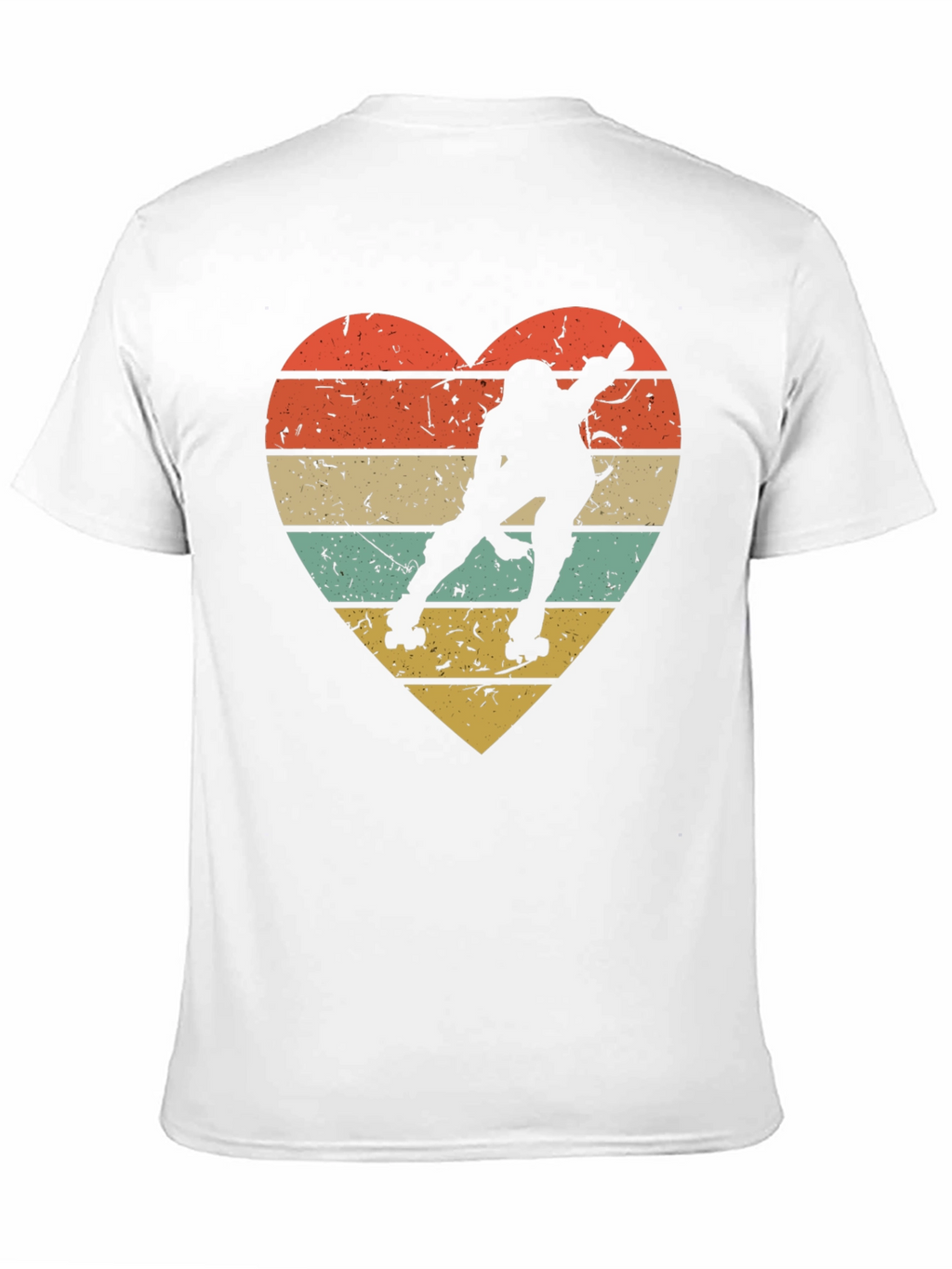 Retro Roller Skating Heart T-Shirt