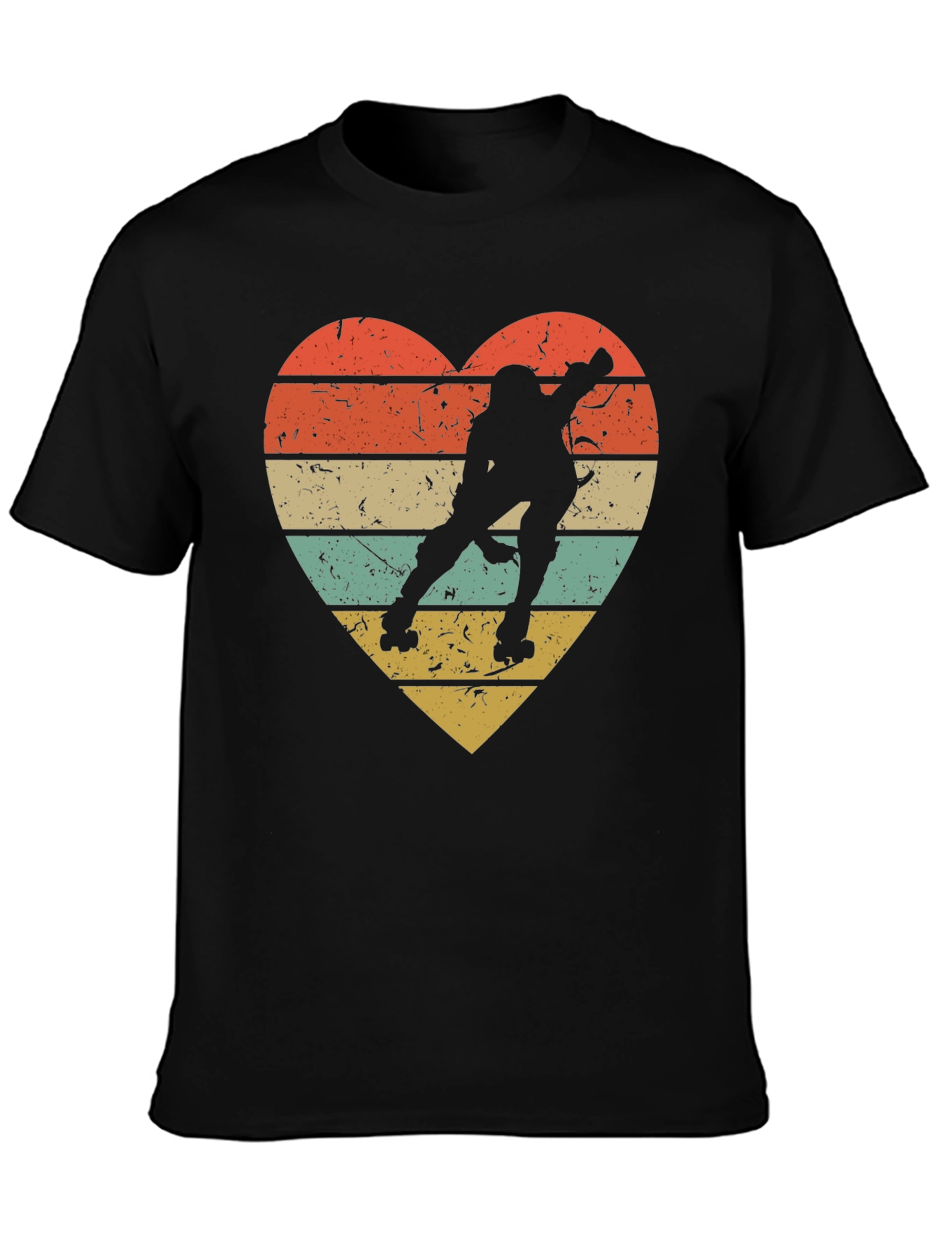 Retro Roller Skating Heart T-Shirt