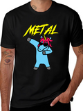 Metal Unicorn Dab T-Shirt - Black